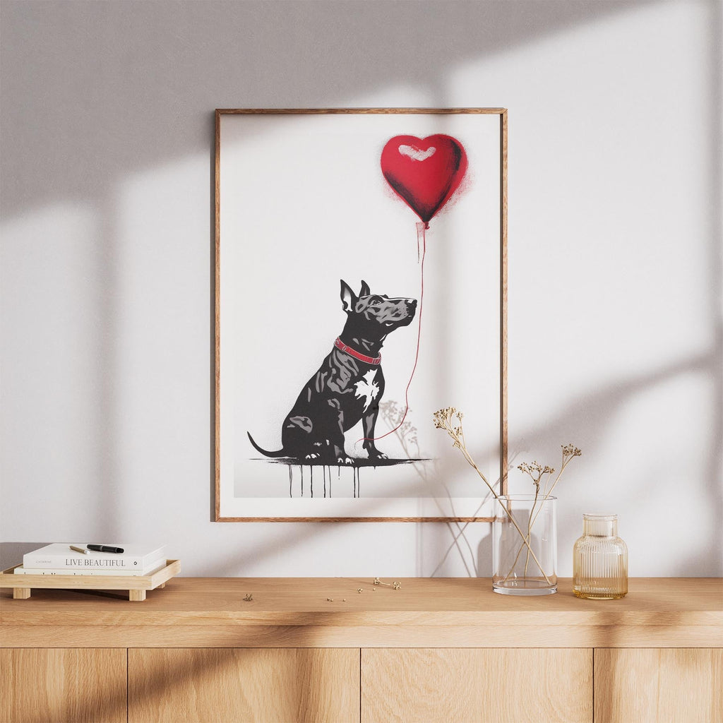 Bull Terrier DOGSY Series inspired by the Art of Banksy image 8