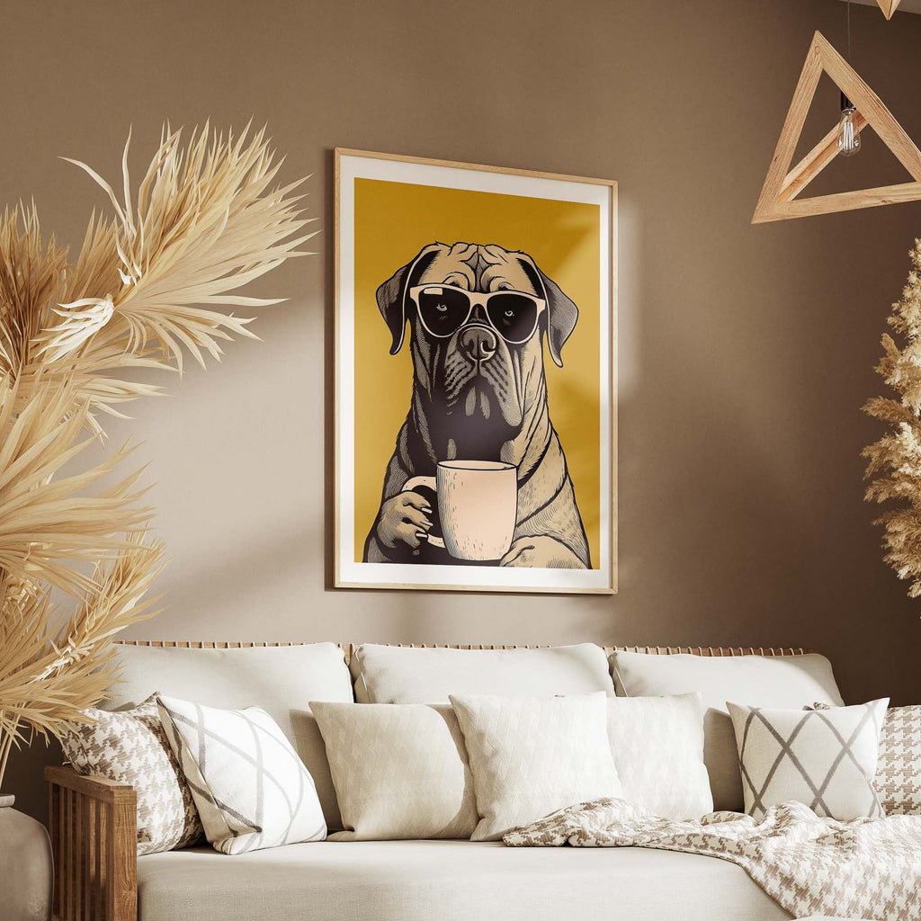 Bullmastiff Chillin Coffee Dog image 5