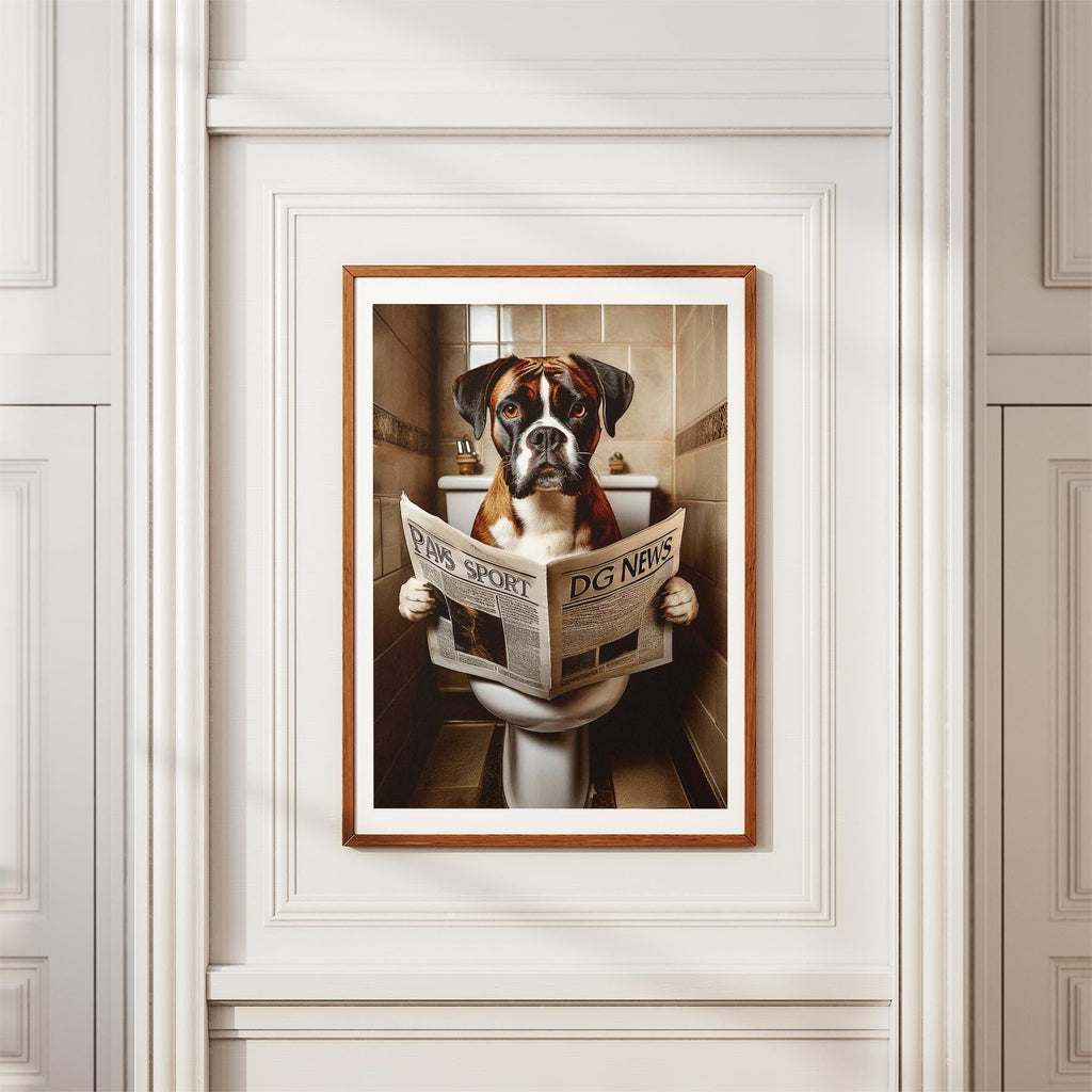 Boxer Toilet Humour Dog Series image 3