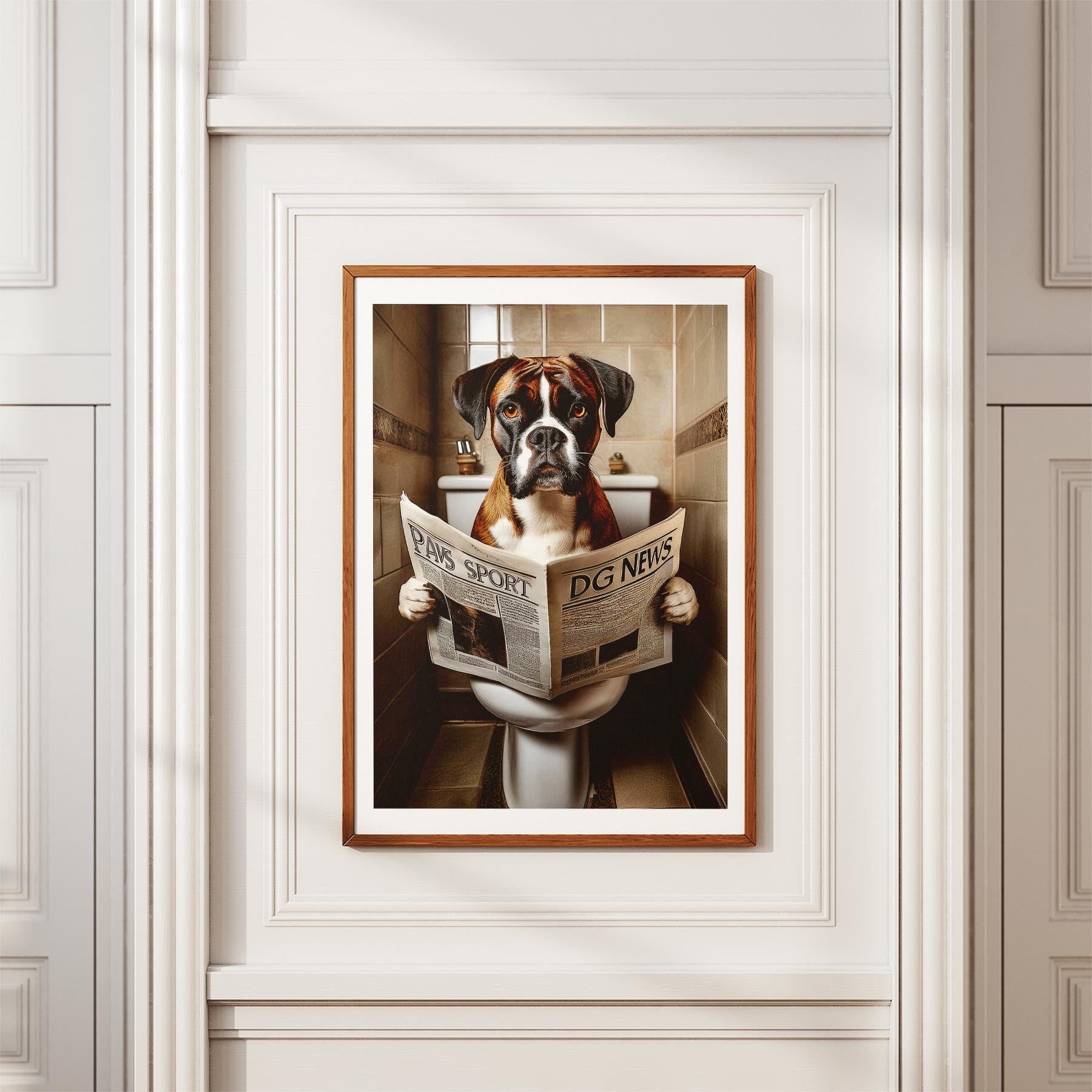 Boxer Toilet Humour Dog Series image 3