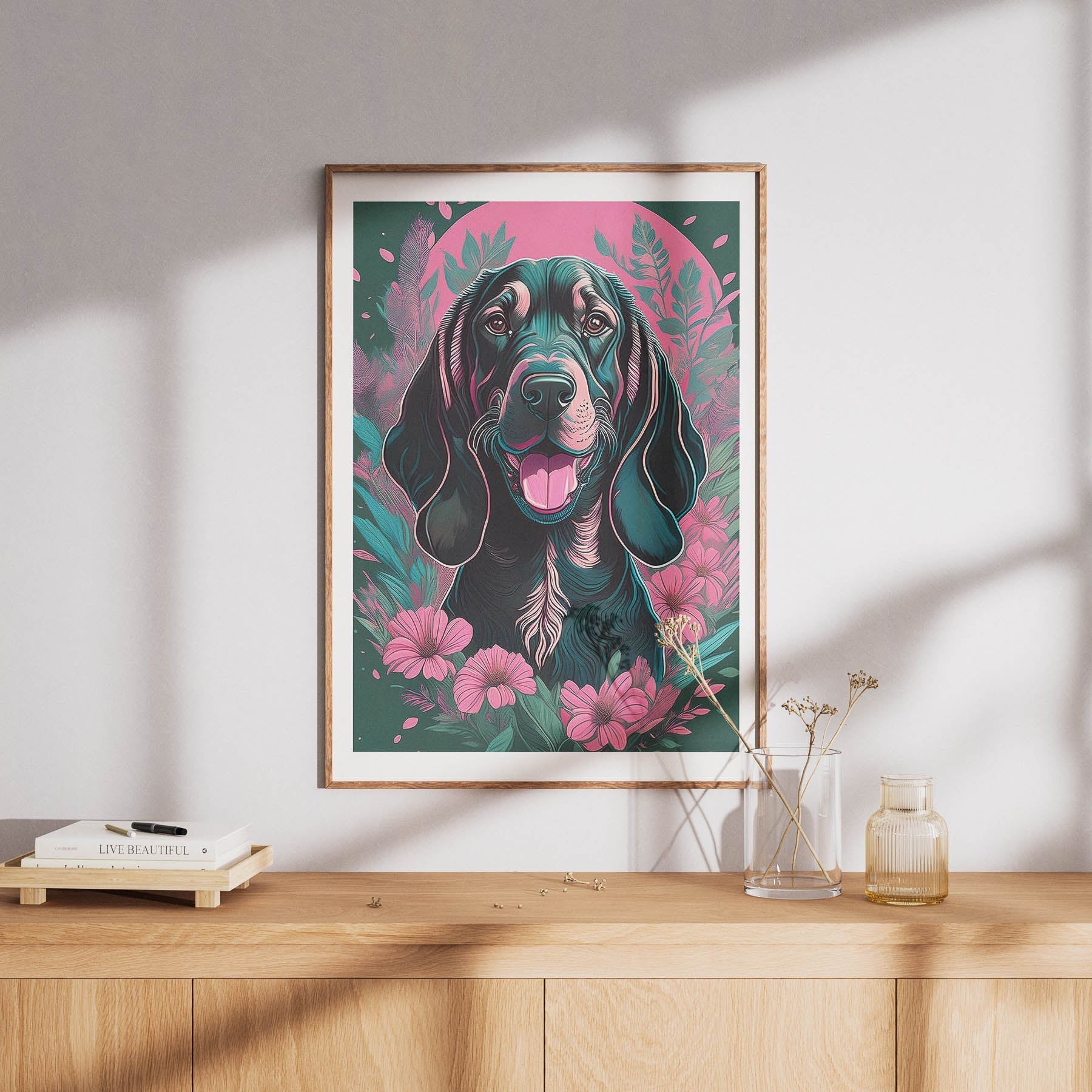Bloodhound Flowery Dog image 8