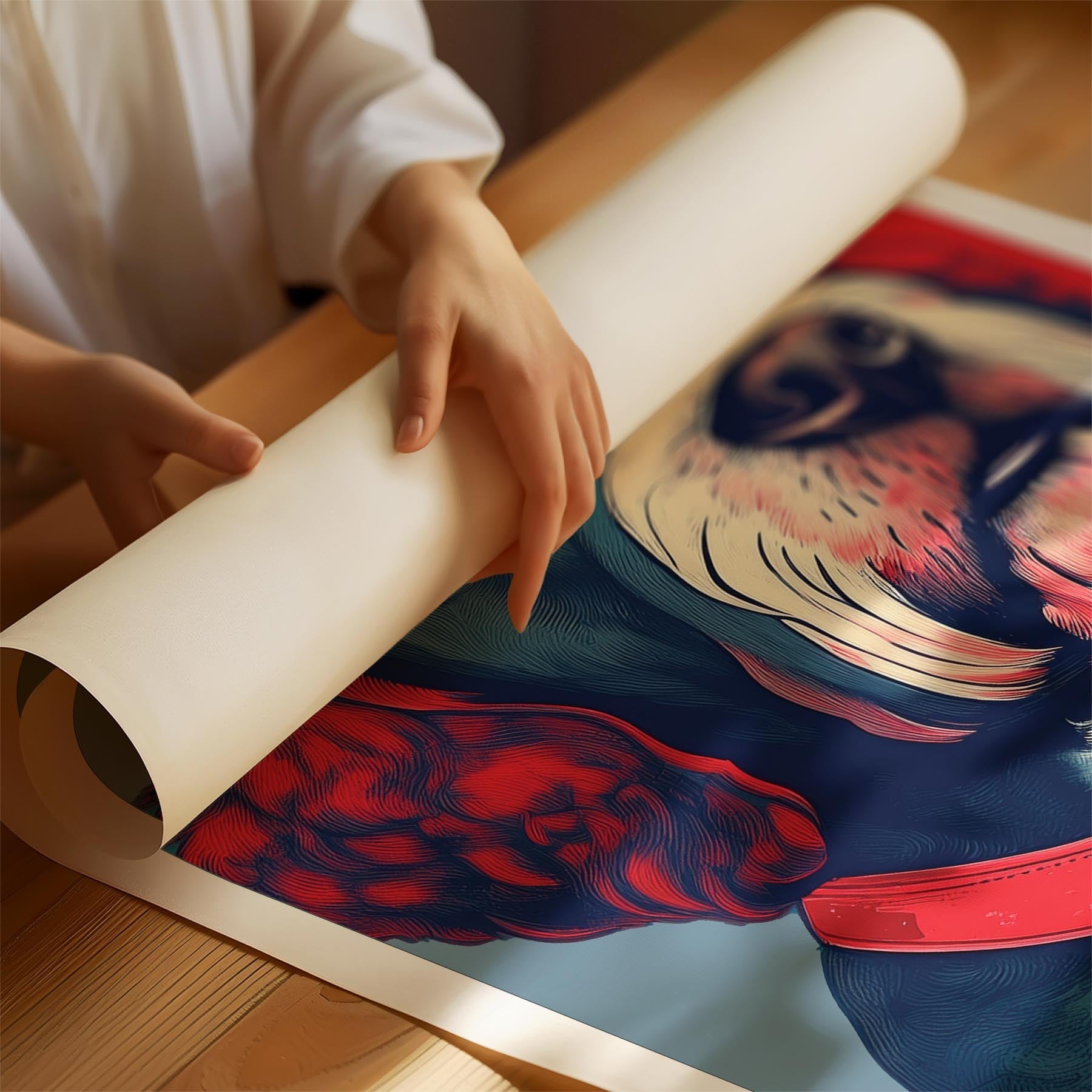 Spanish Water Dog LOVE Series Inspired by the Obama Poster image 1