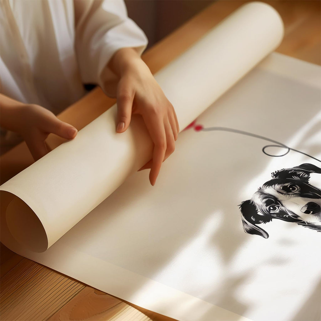 Whippet DOGSY Series inspired by the Art of Banksy with text Dogsy image 1