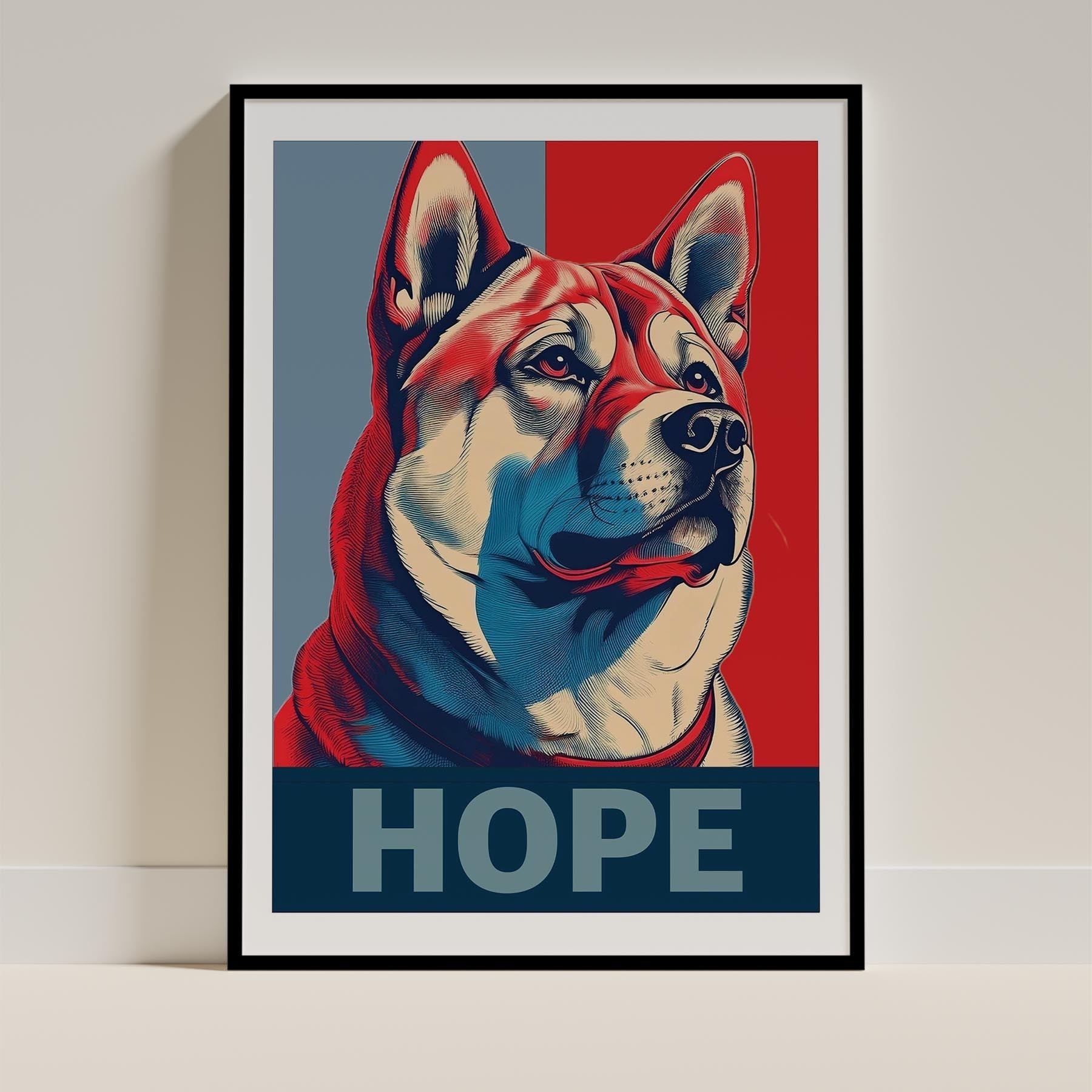 Akita Inu HOPE Series Inspired by the Obama Poster image 11