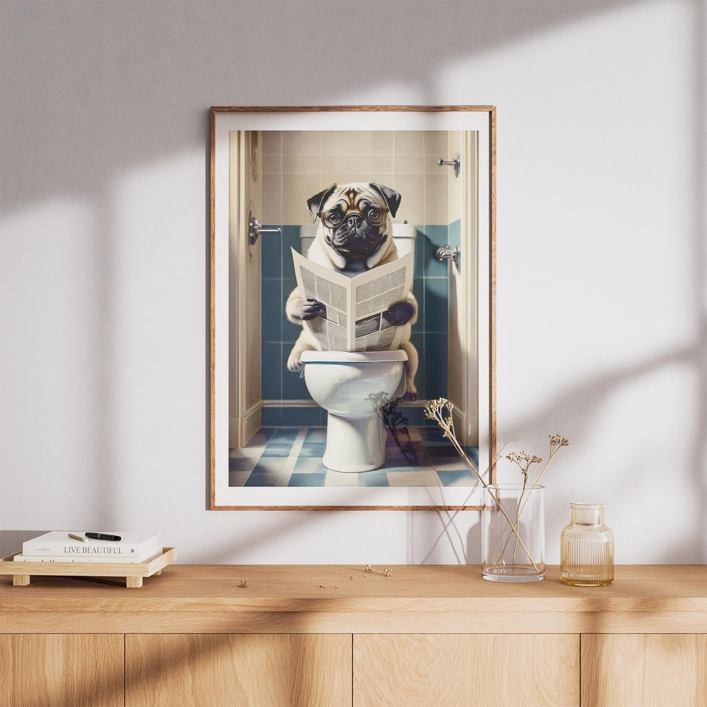 Pug Toilet Humour Dog Series 1 image 8