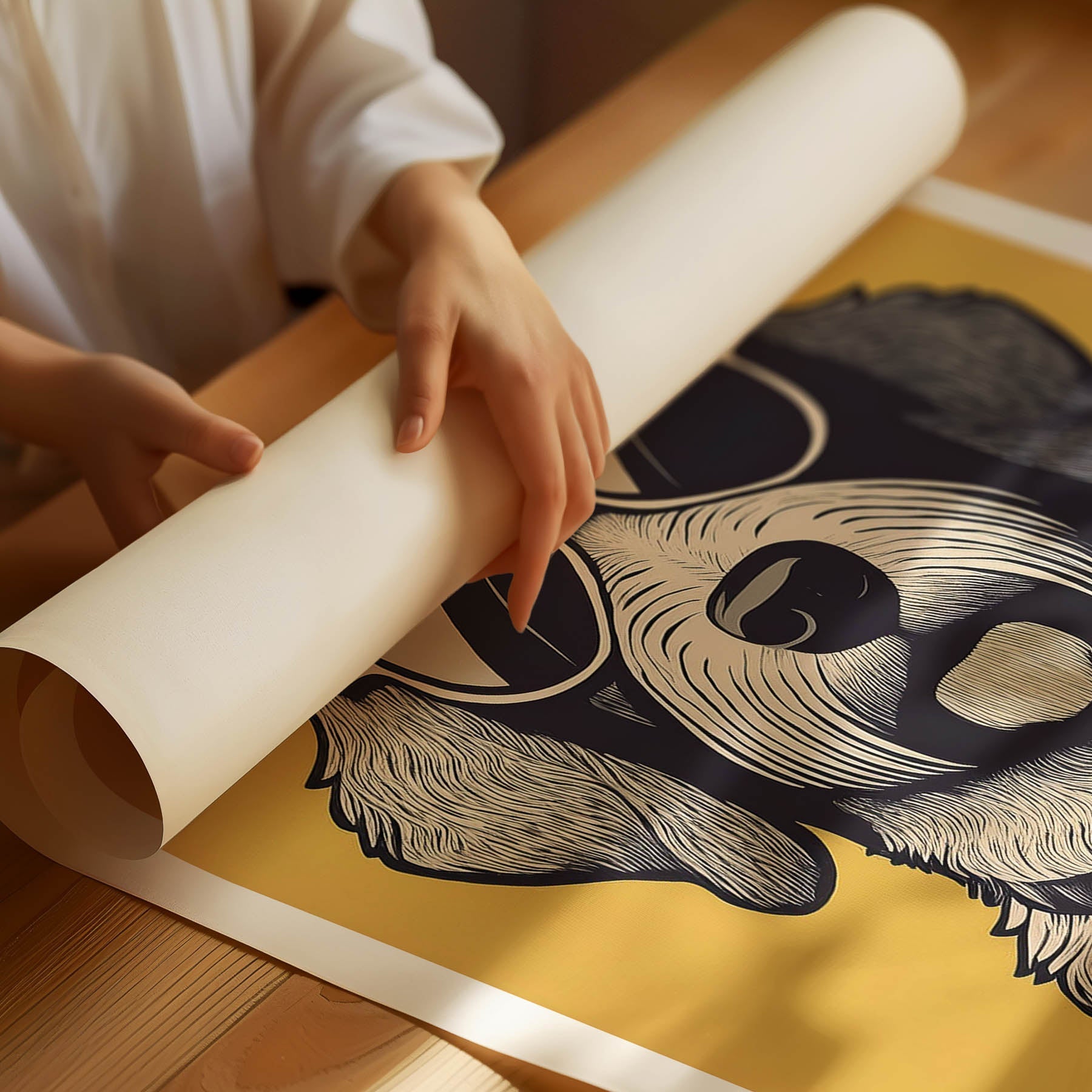 Labradoodle 3R Chillin Coffee Dog image 3