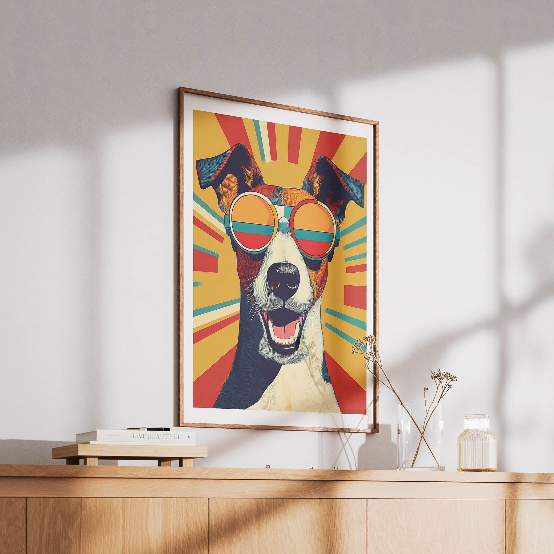Fox Terrier In Colourful Sunnies 2 image 6