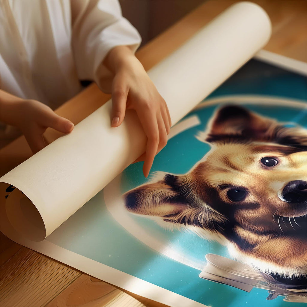 Shetland Sheepdog Astronaut Dog Series with Text Astro Dog image 1