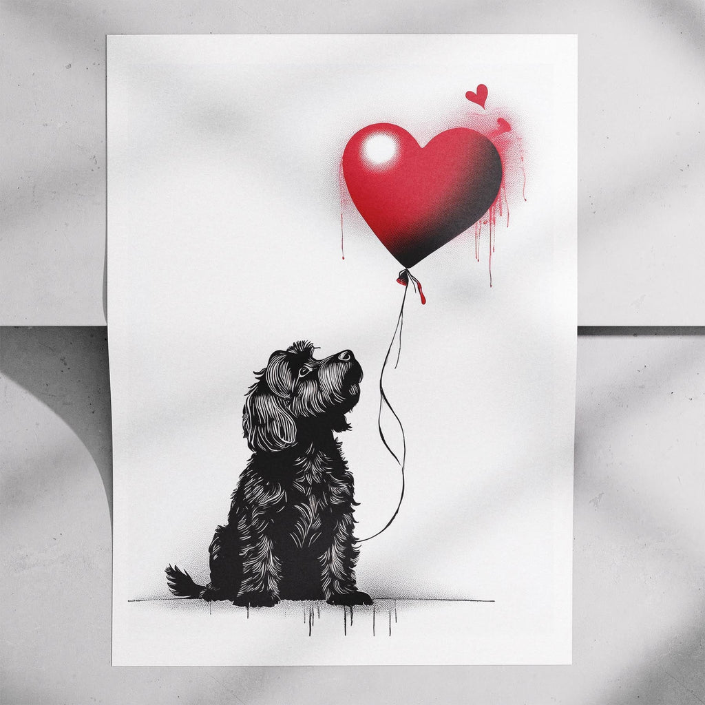 Australian Silky Terrier DOGSY Series inspired by the Art of Banksy image 7