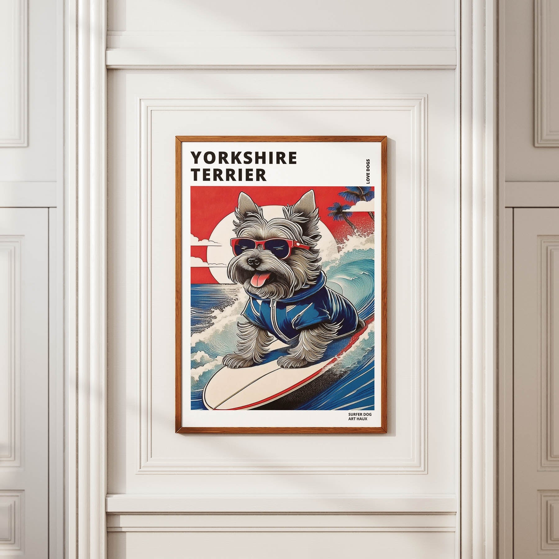 Yorkshire Terrier Hokosai Surfer Dogs 1 image 2