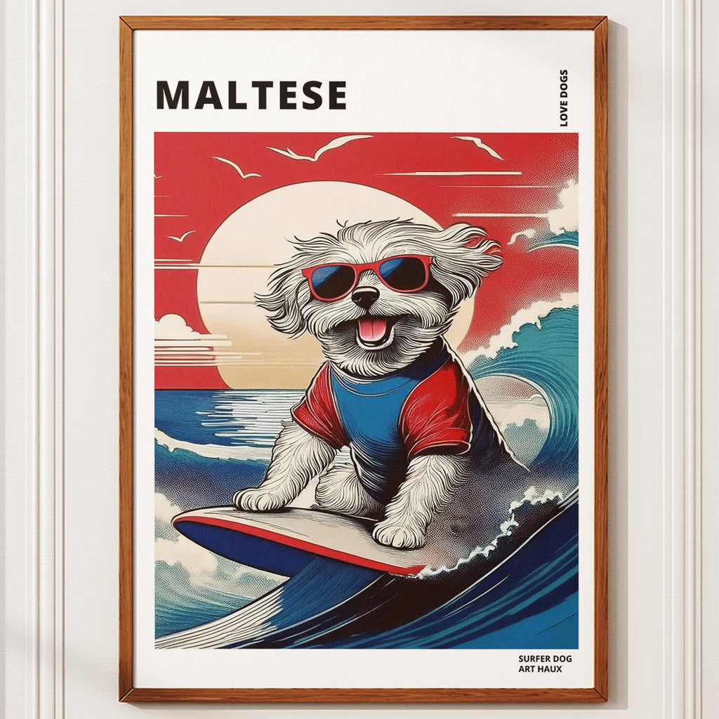 Maltese Hokosai Surfer Dogs 2 image 10