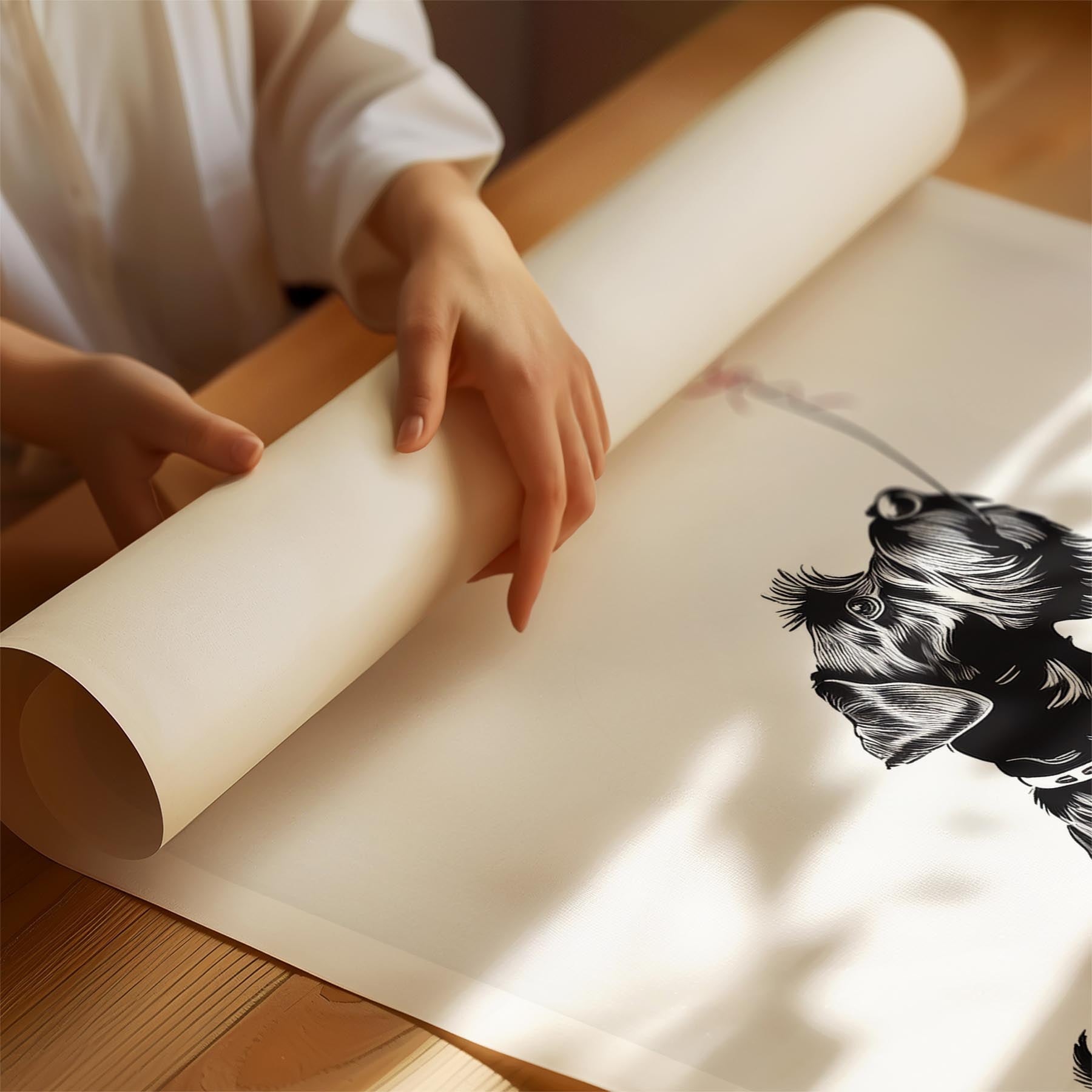 Schnauzer DOGSY Series inspired by the Art of Banksy image 1