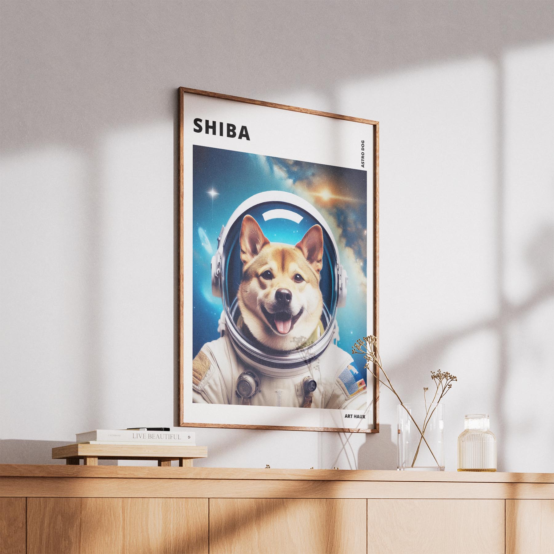 Shiba Astronaut Dog Series with Text Astro Dog image 5
