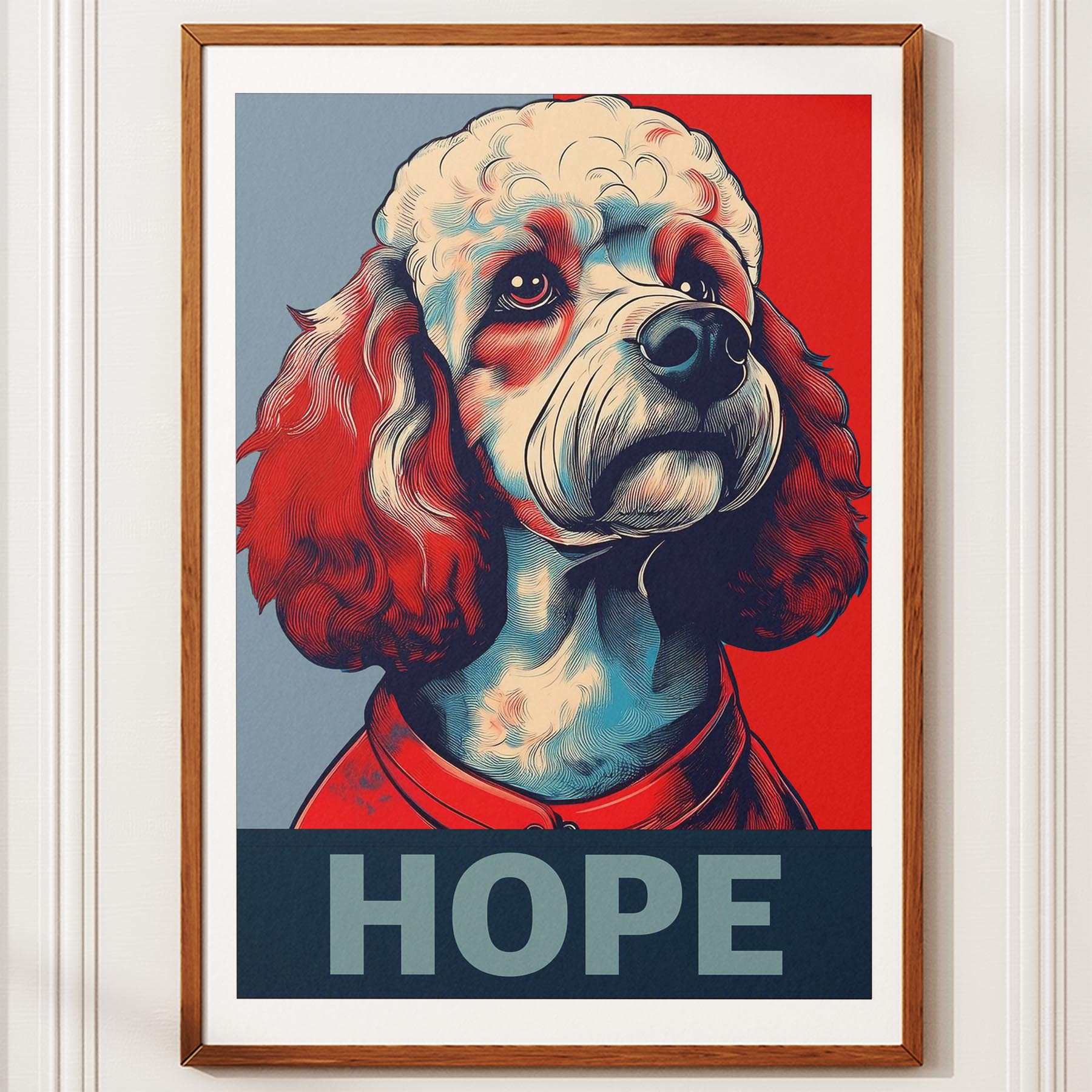 Poodle HOPE Series Inspired by the Obama Poster image 10