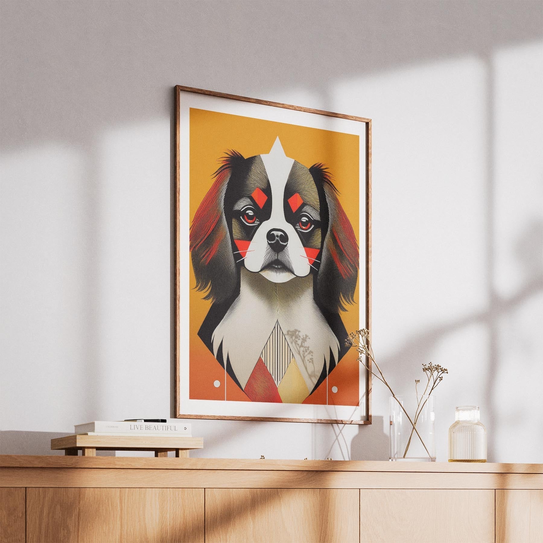 Japanese Chin Geometric Orange Series image 5