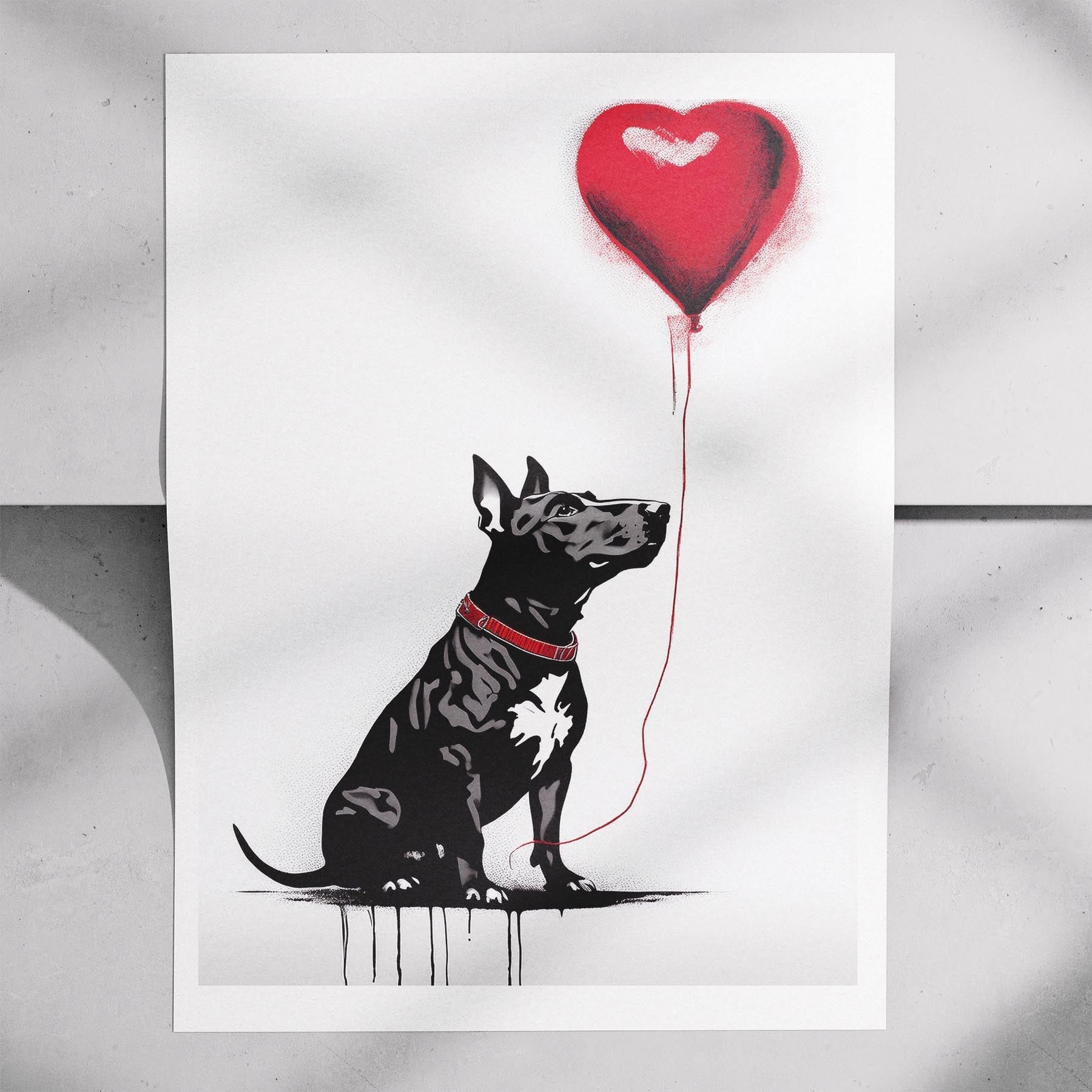 Bull Terrier DOGSY Series inspired by the Art of Banksy image 7