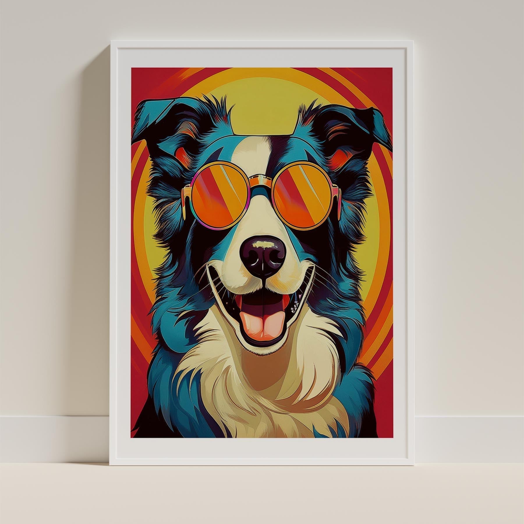 Border Collie In Colourful Sunnies 1 image 9
