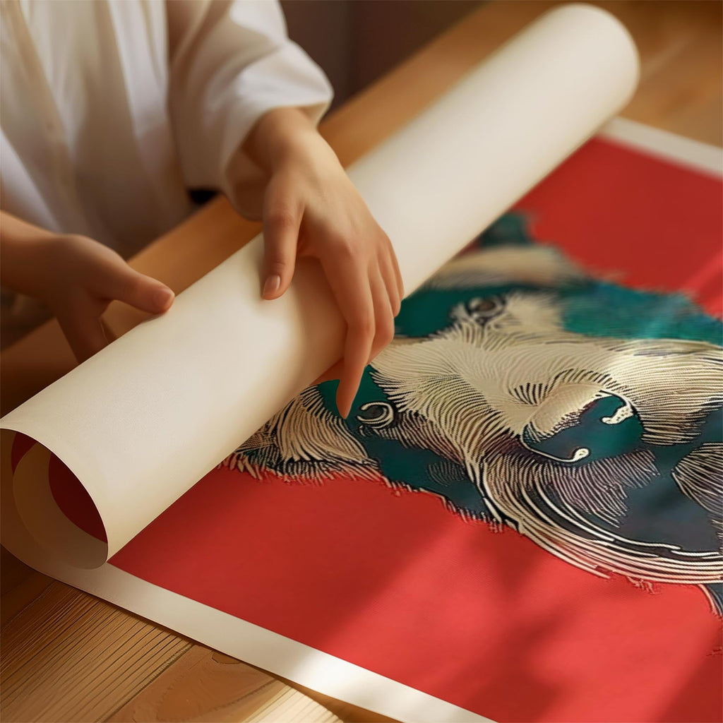 Black Russian Terrier Red Dog Series image 1