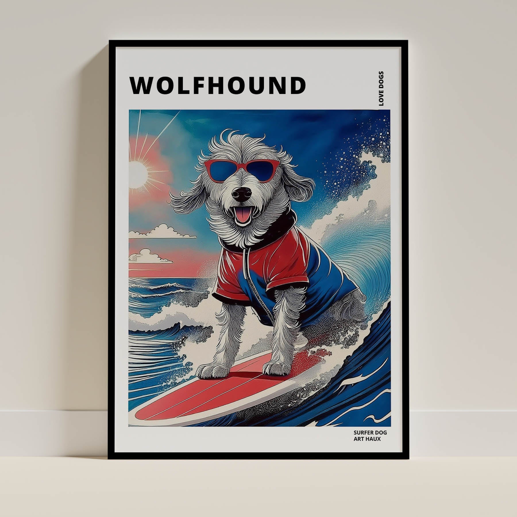 Woflhound Hokosai Surfer Dogs 1 image 0