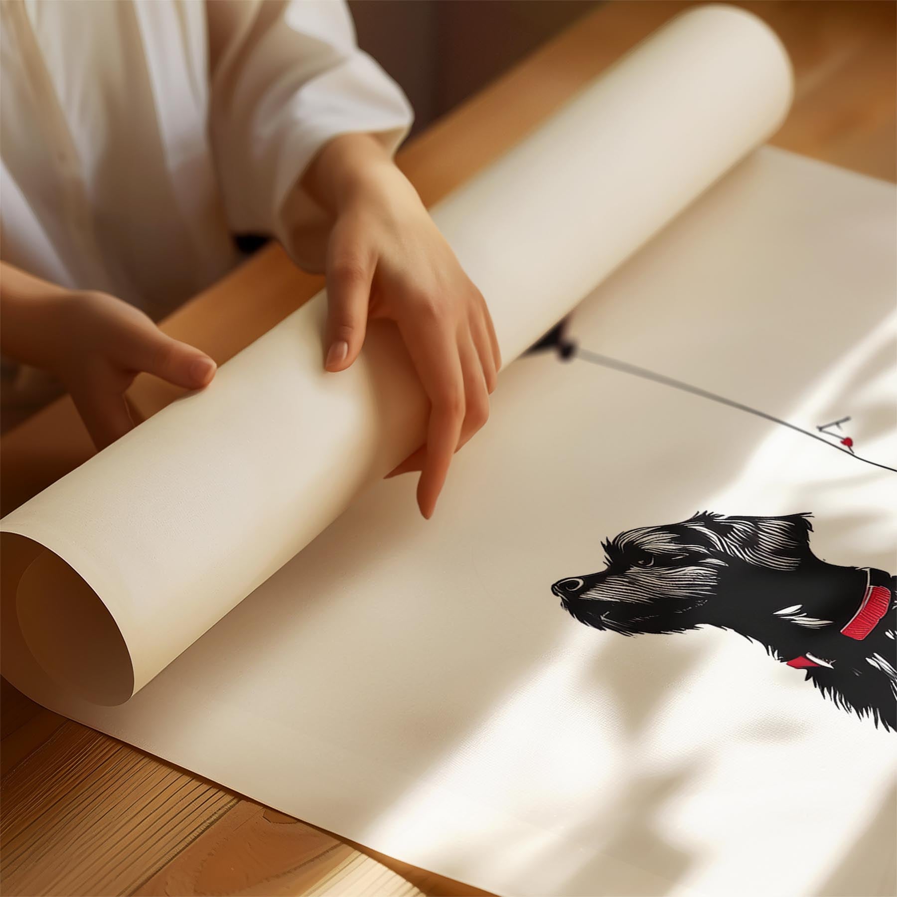 Cobberdog DOGSY Series inspired by the Art of Banksy with text Dogsy image 1