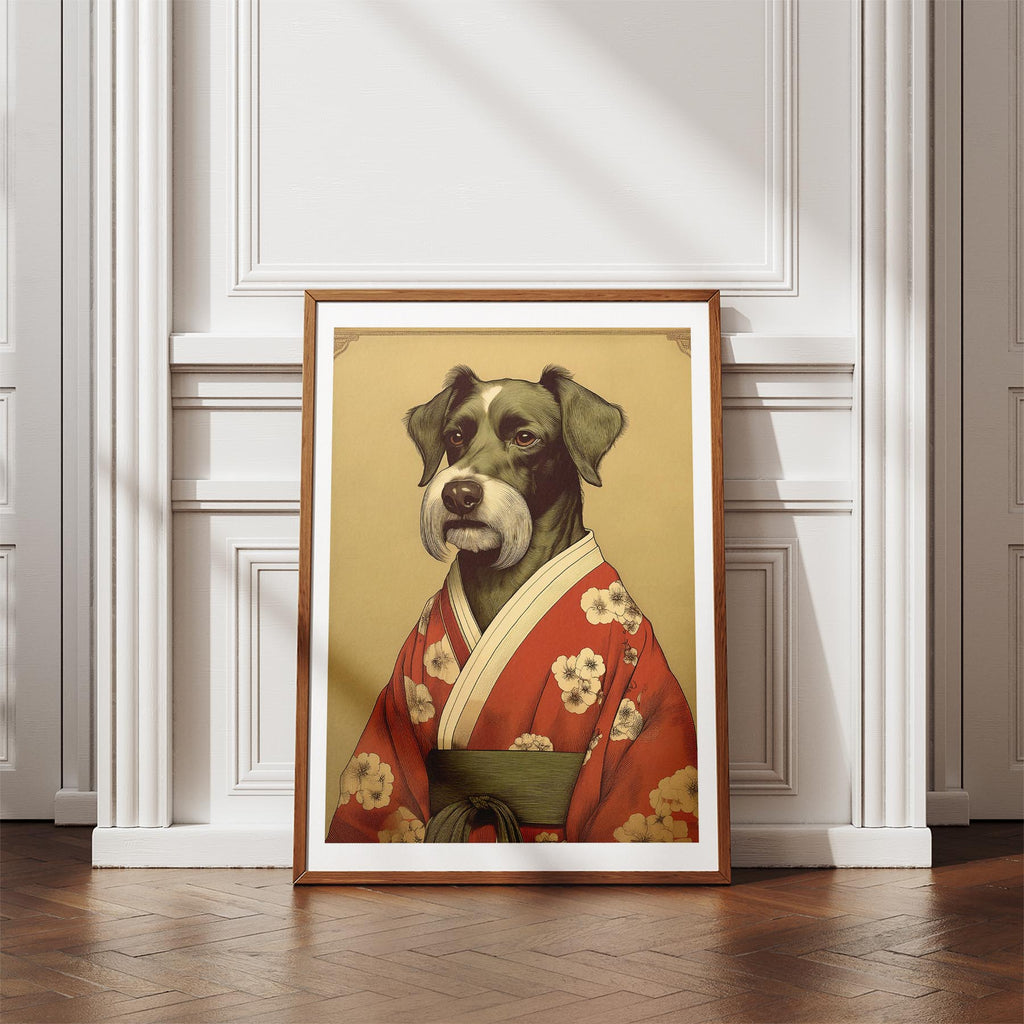 Black Russian Terrier Japanse Kimono Dog Series image 4