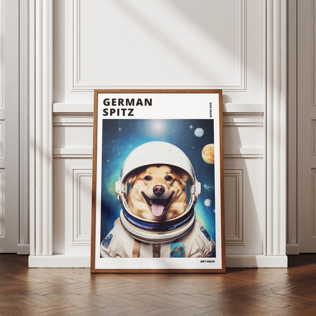 German Spitz Astronaut Dog Series with Text Astro Dog image 4