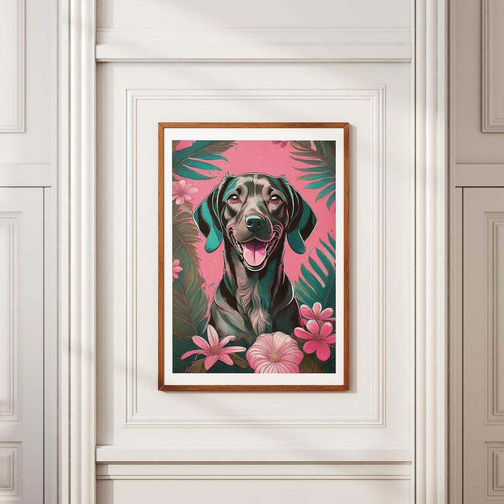 Vizsla Flowery Dog image 3