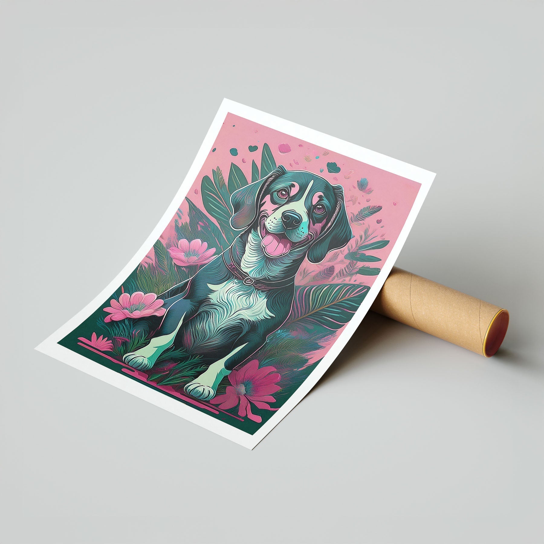 Beagle Flowery Dog image 7