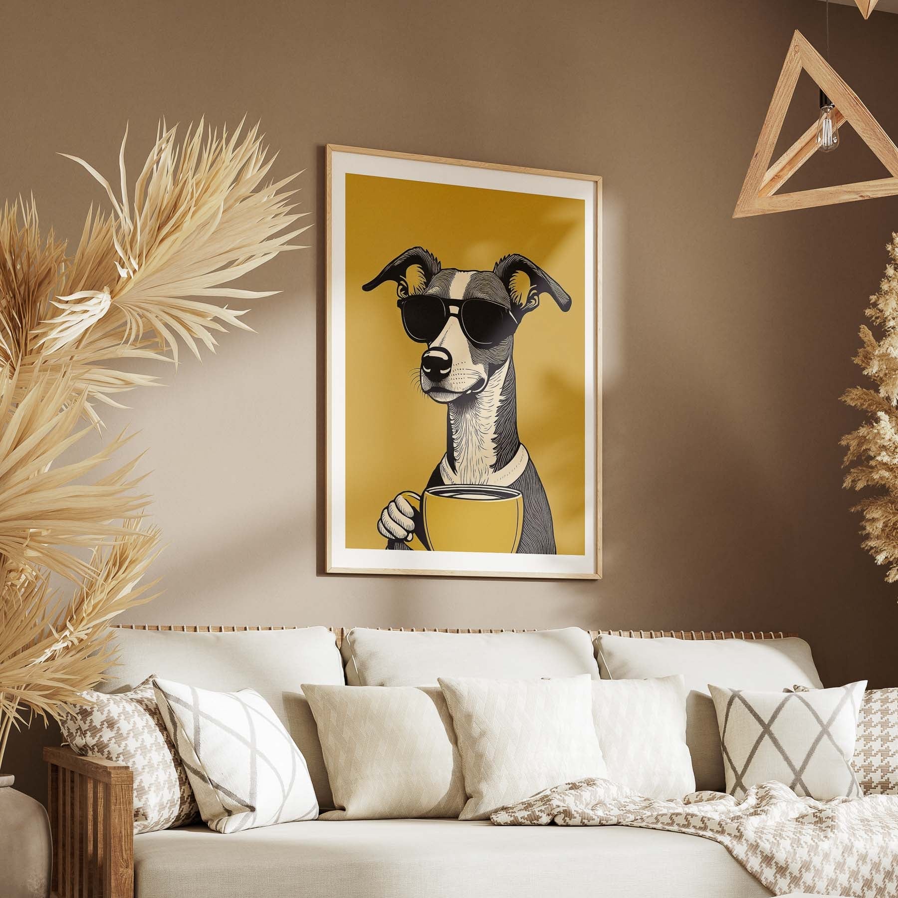 Whippet Chillin Coffee Dog image 5