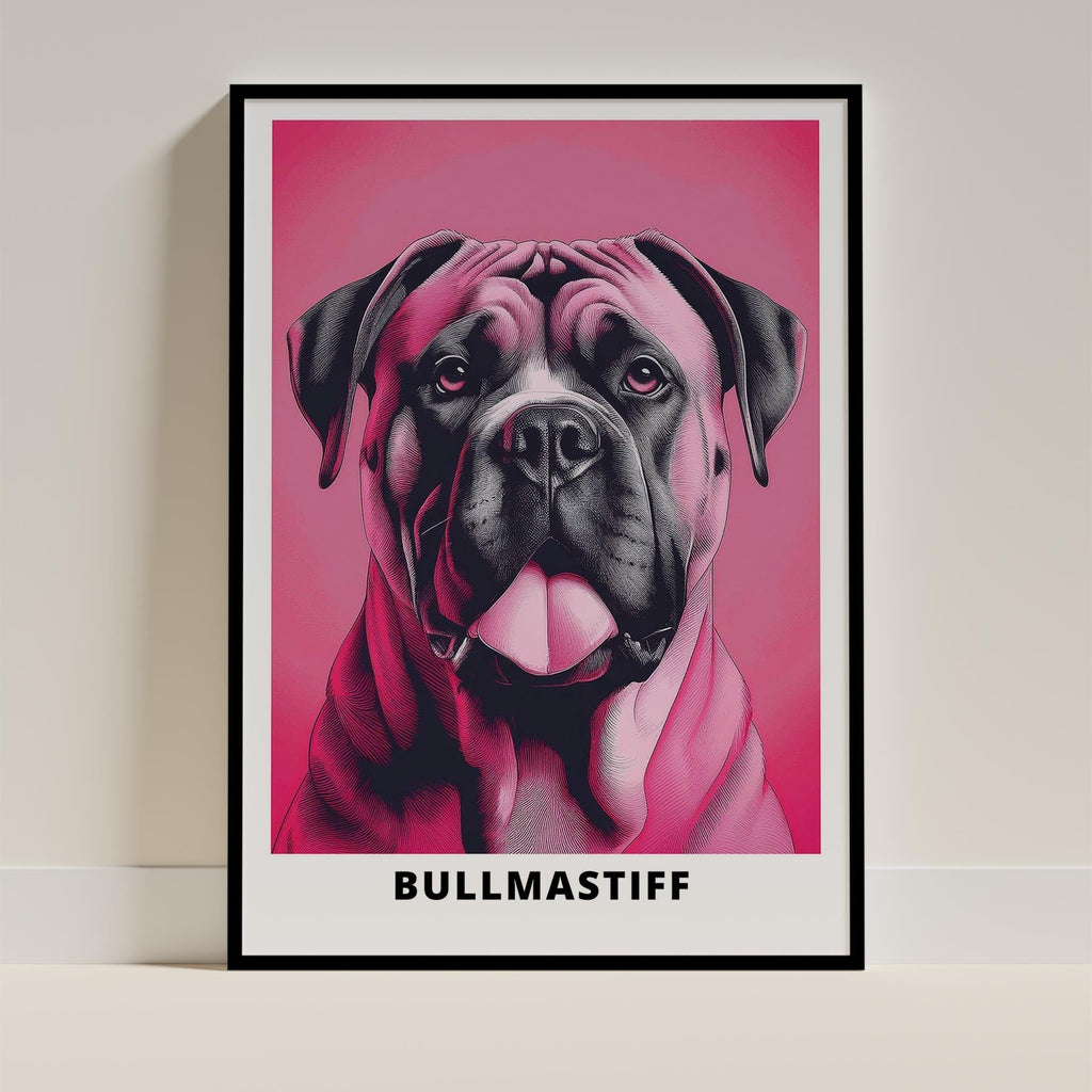 Bullmastiff Pink and Black Dog Series 1 image 0