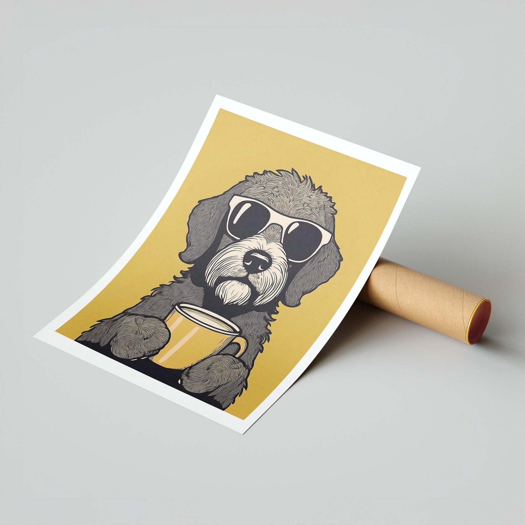 Schnoodle Flowery Dog image 9