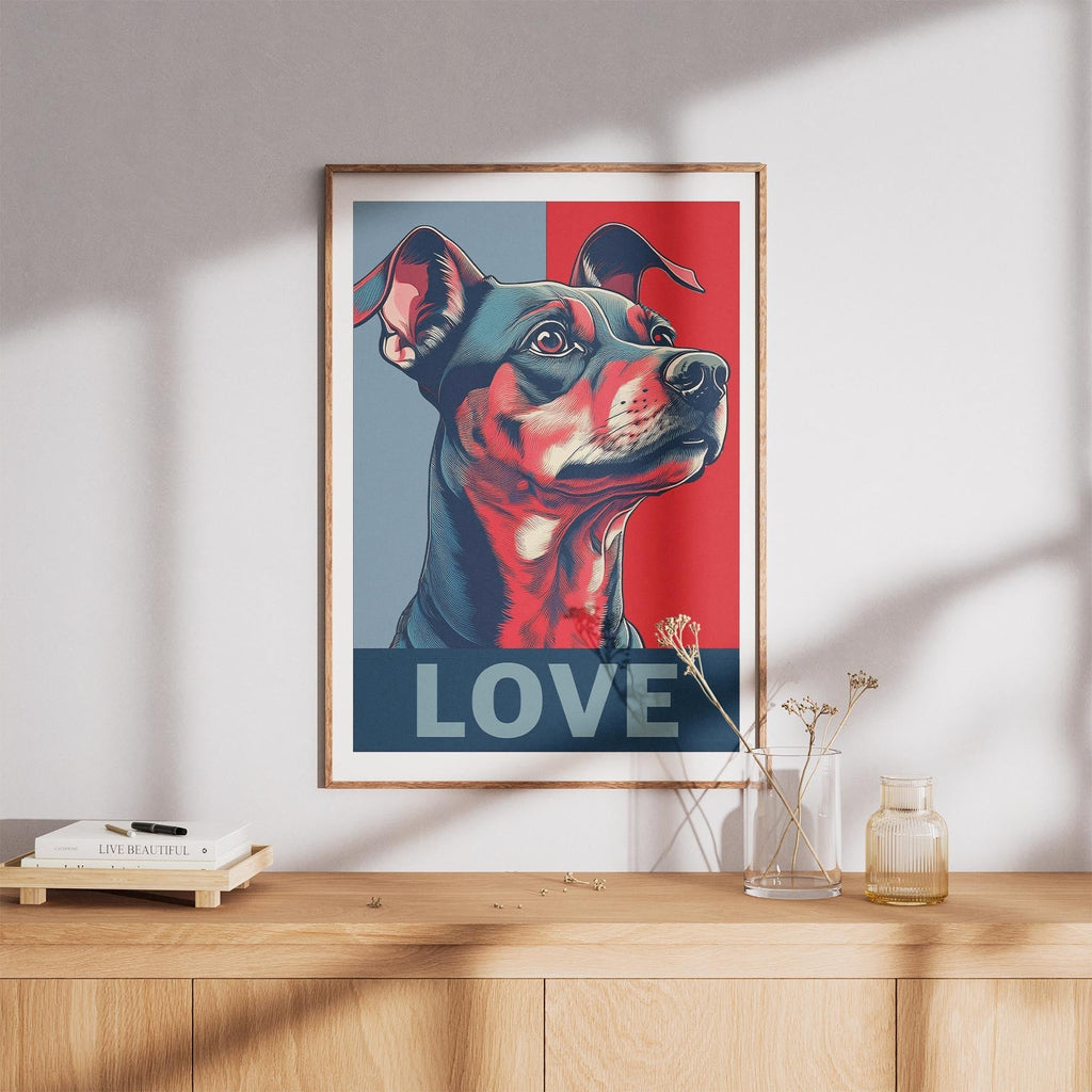 Miniature Pinscher LOVE Series Inspired by the Obama Poster image 8