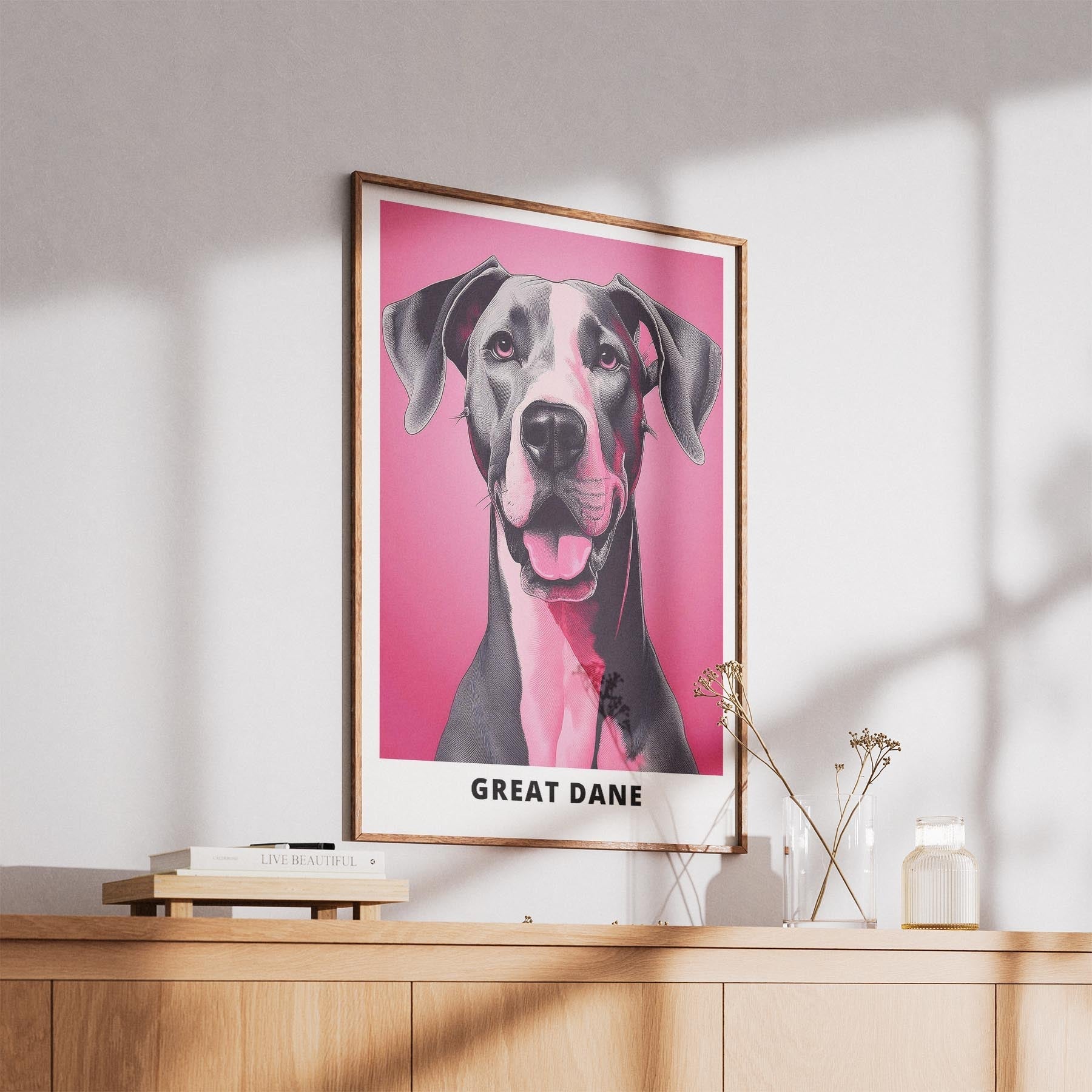 Great Dane Pink and Black Dog Series 2 image 5