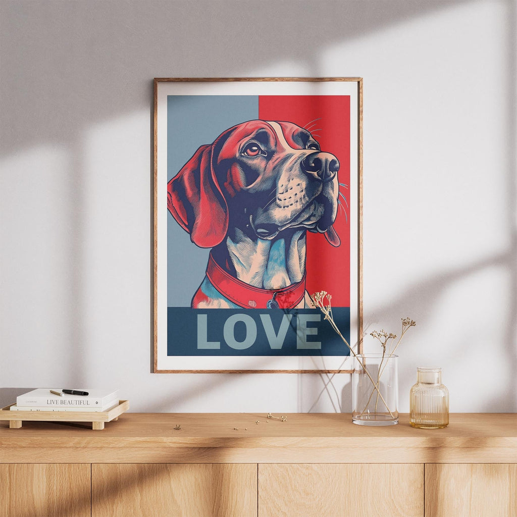 English Pointer LOVE Series Inspired by the Obama Poster image 8