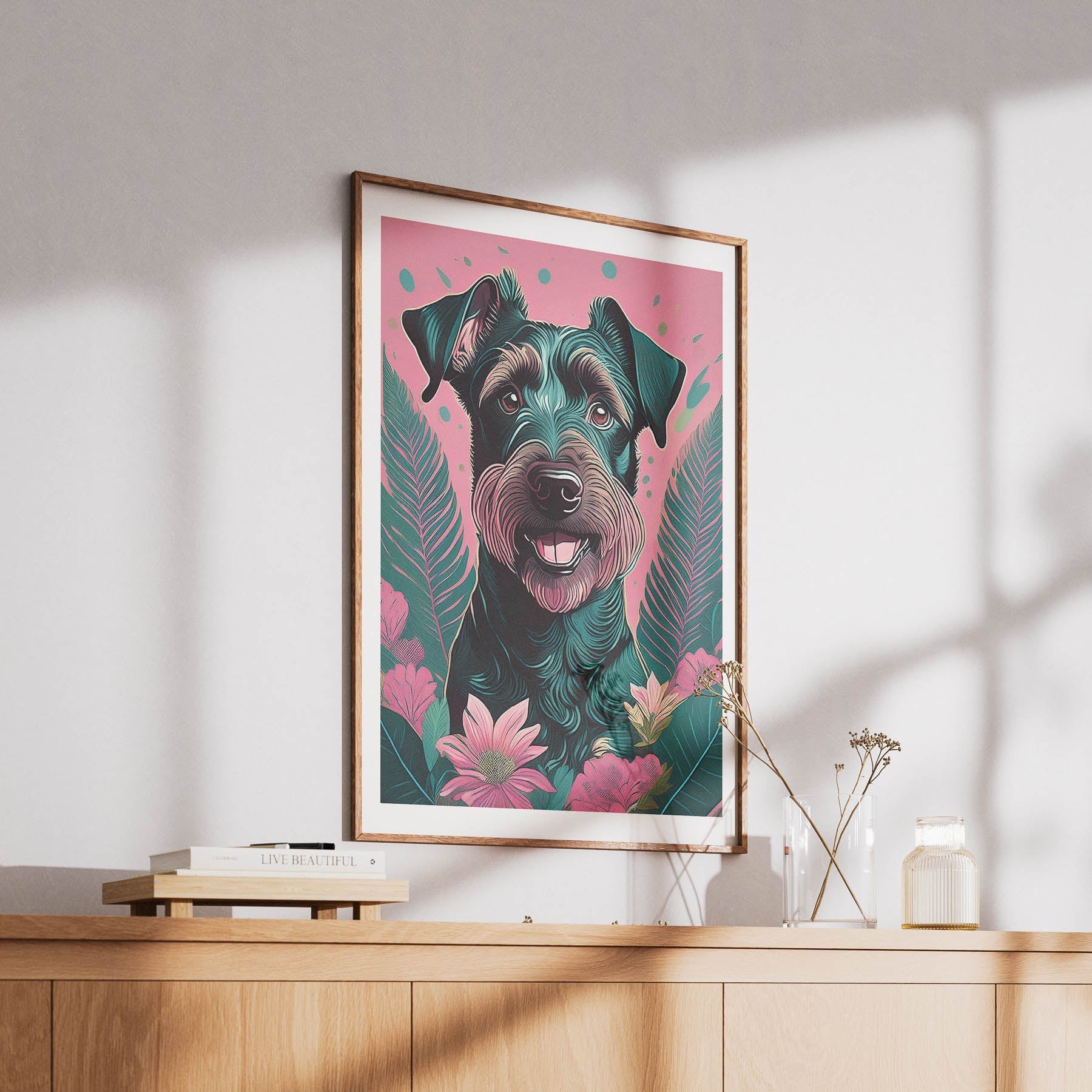 Irish Terrier Flowery Dog image 6