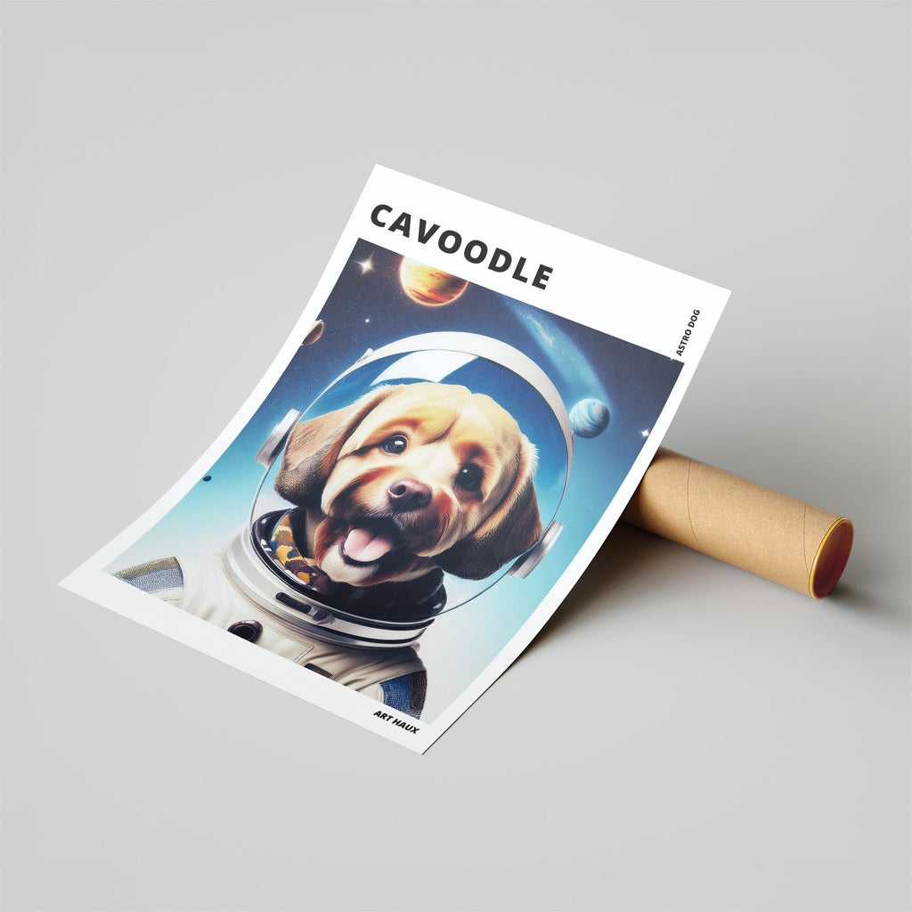 Cavoodle Astronaut Dog Series with Text Astro Dog image 6