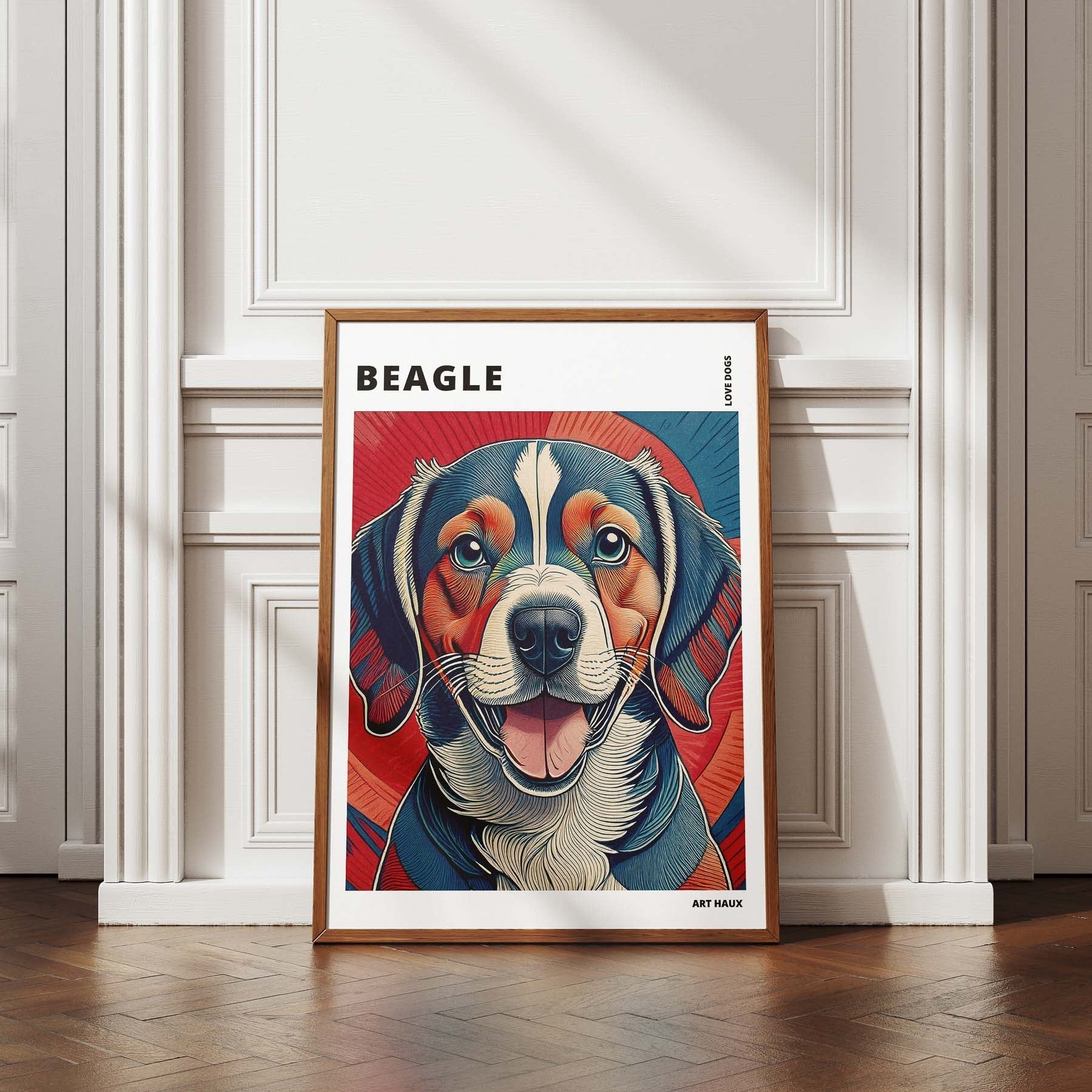 Beagle Hokusai Japanese Inspired Dog Series with Text image 4