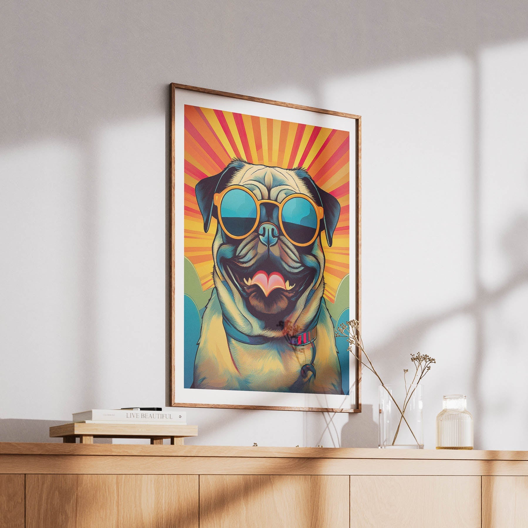 Pug In Colourful Sunnies 2 image 6