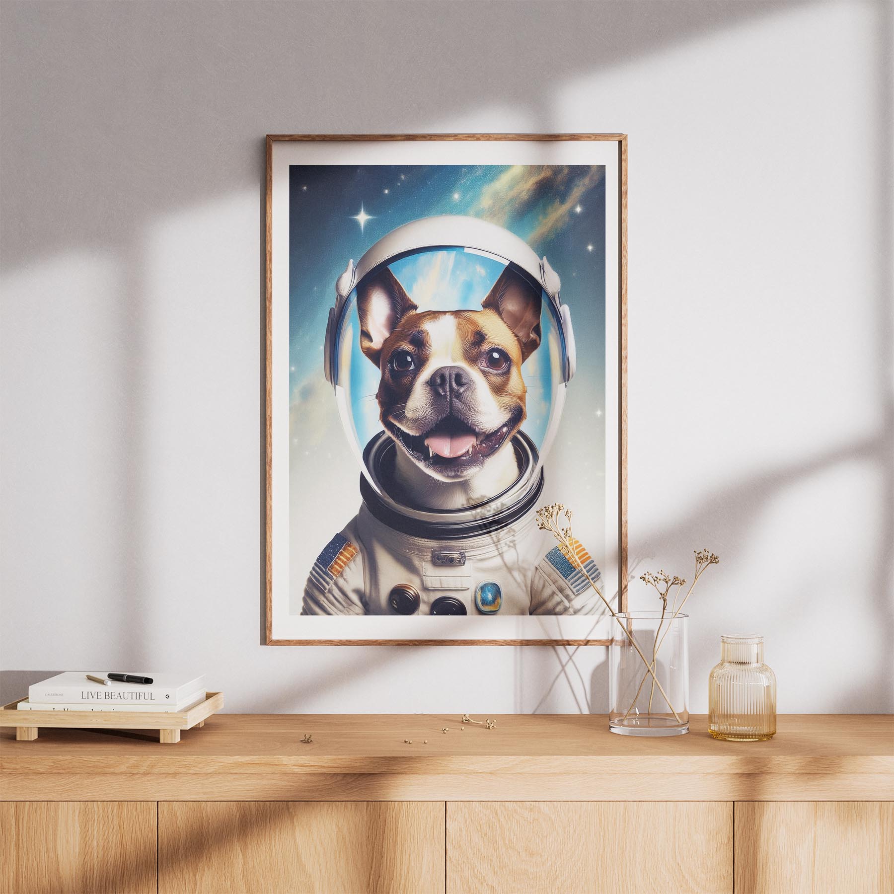 Boston Terrier Astronaut Dog Series image 8