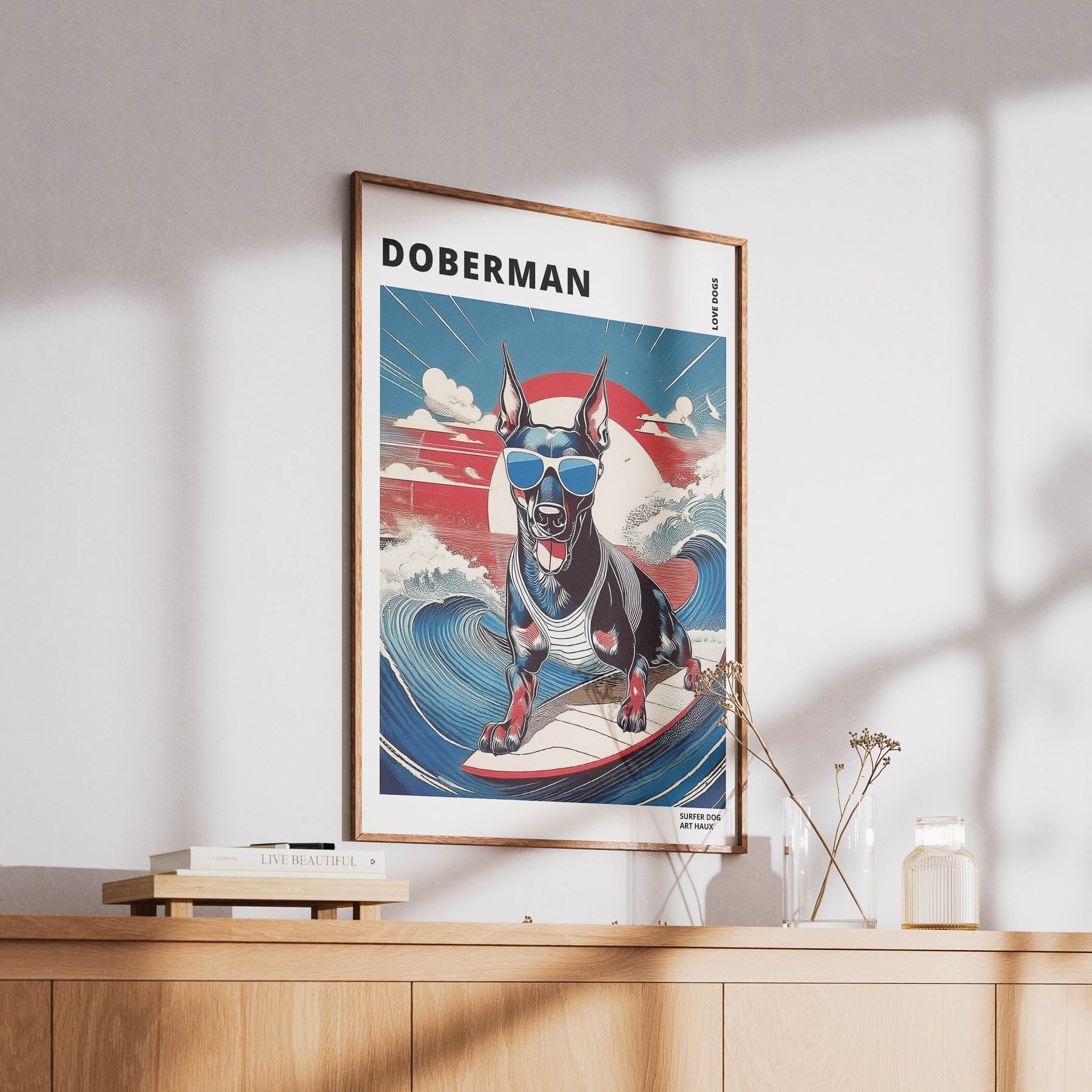 Doberman Hokosai Surfer Dogs 1 image 6