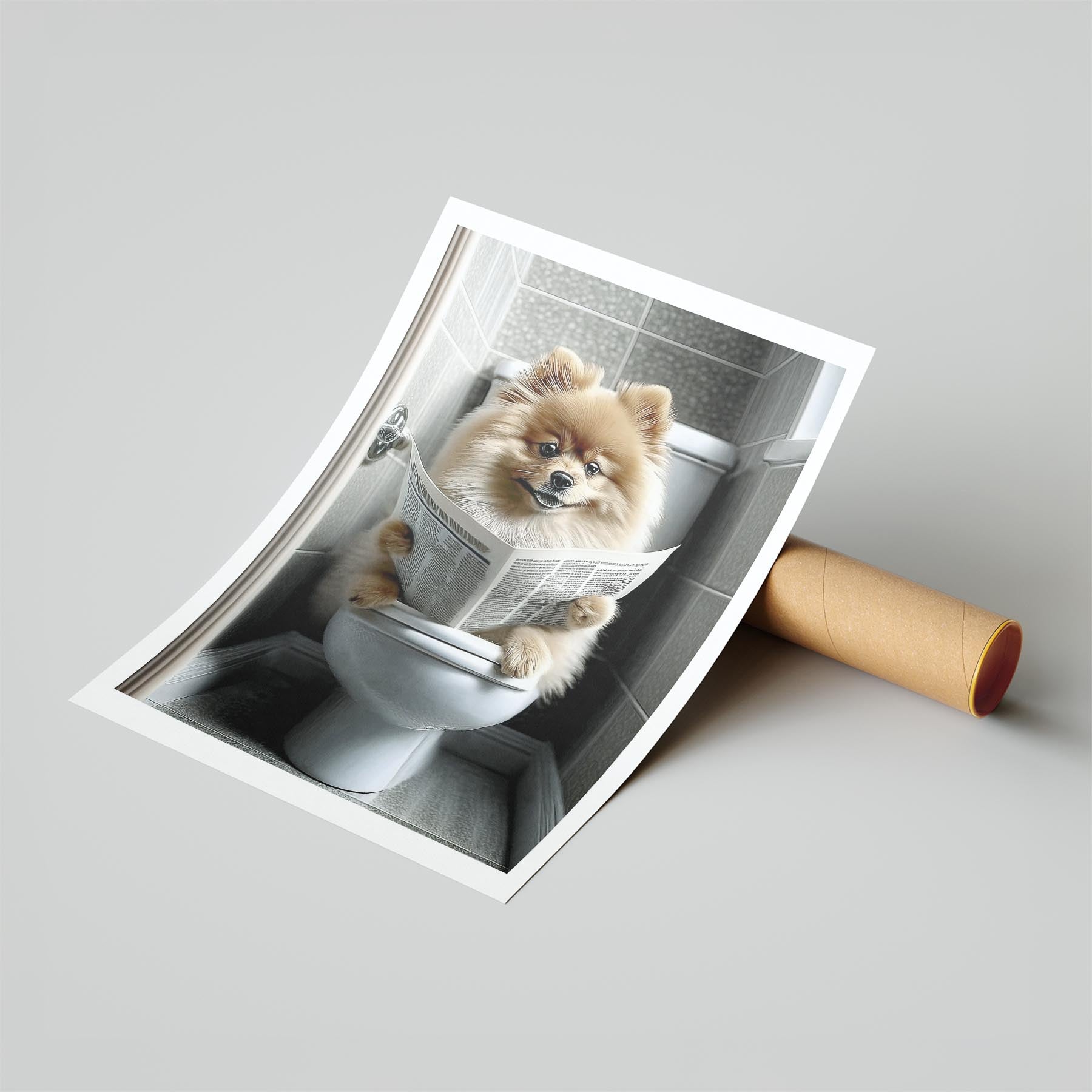 Pomeranian Toilet Humour Dog Series image 6