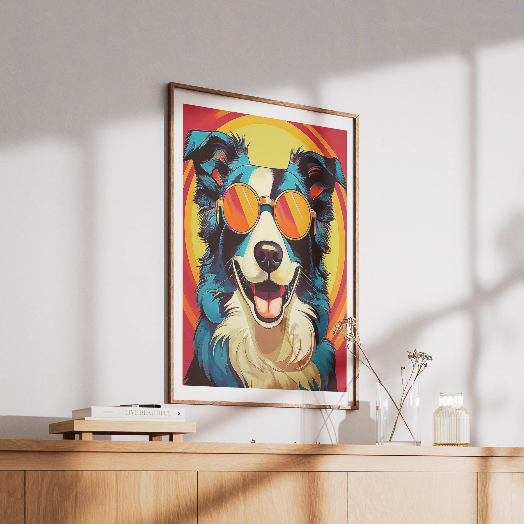 Border Collie In Colourful Sunnies 1 image 6