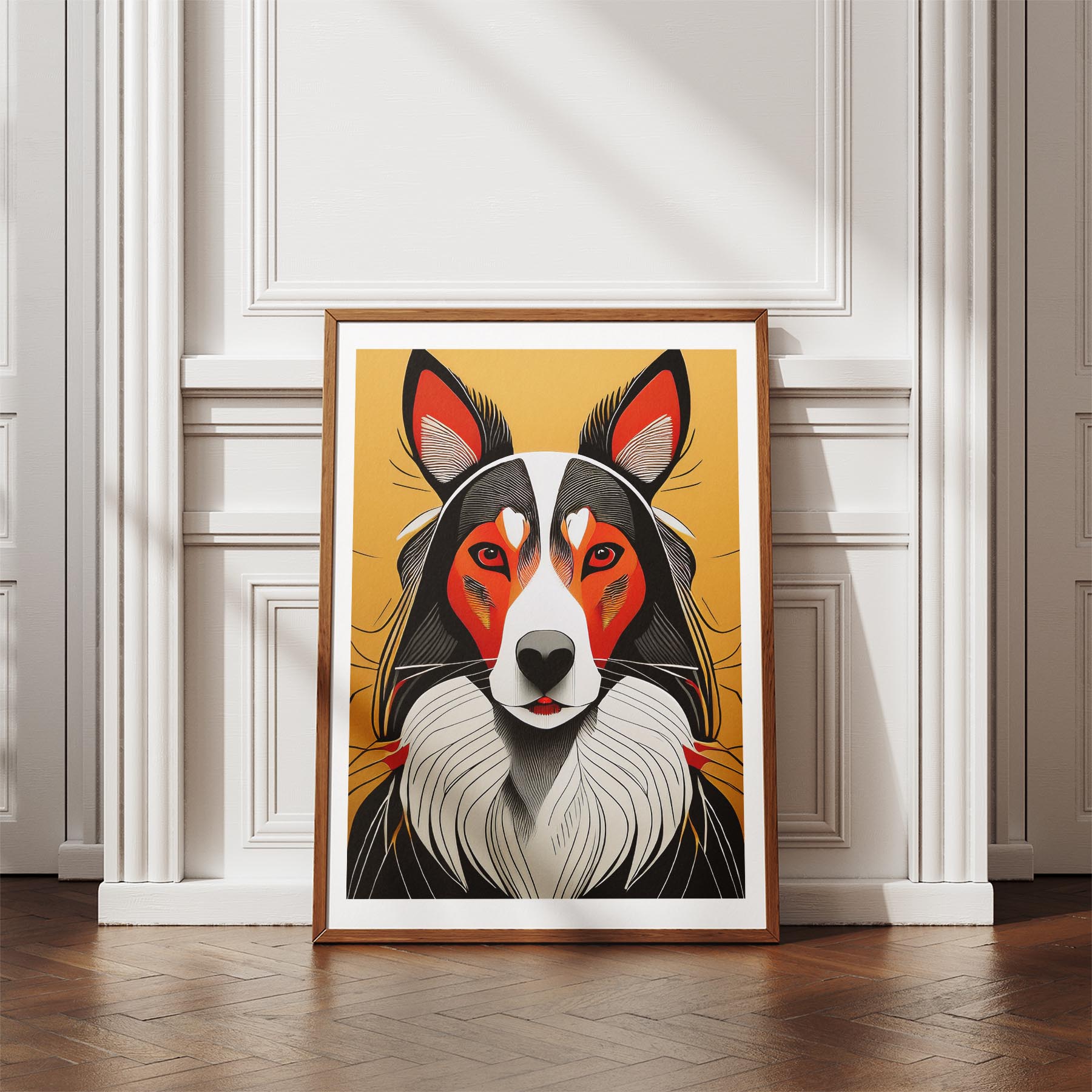 Rough Smooth Collie Geometric Orange Series image 4