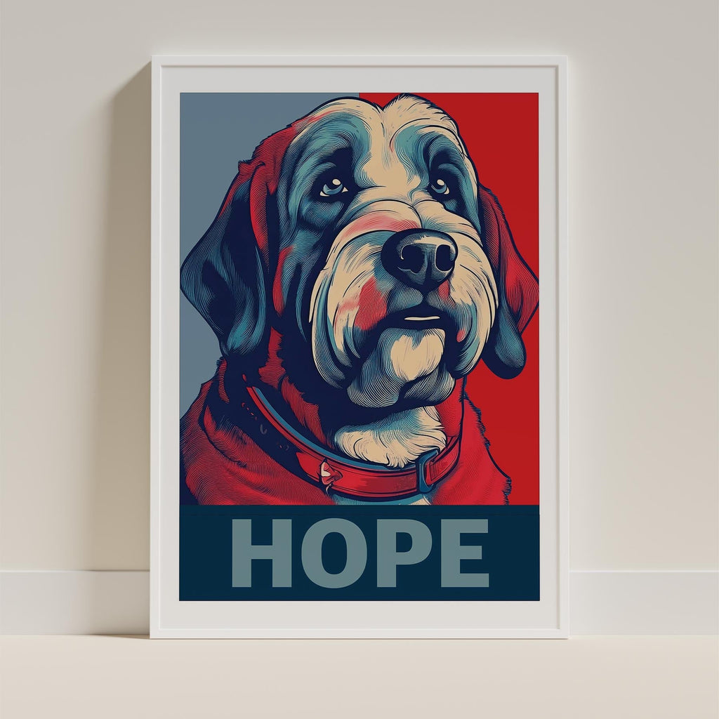 Old English Sheepdog HOPE Series Inspired by the Obama Poster image 9