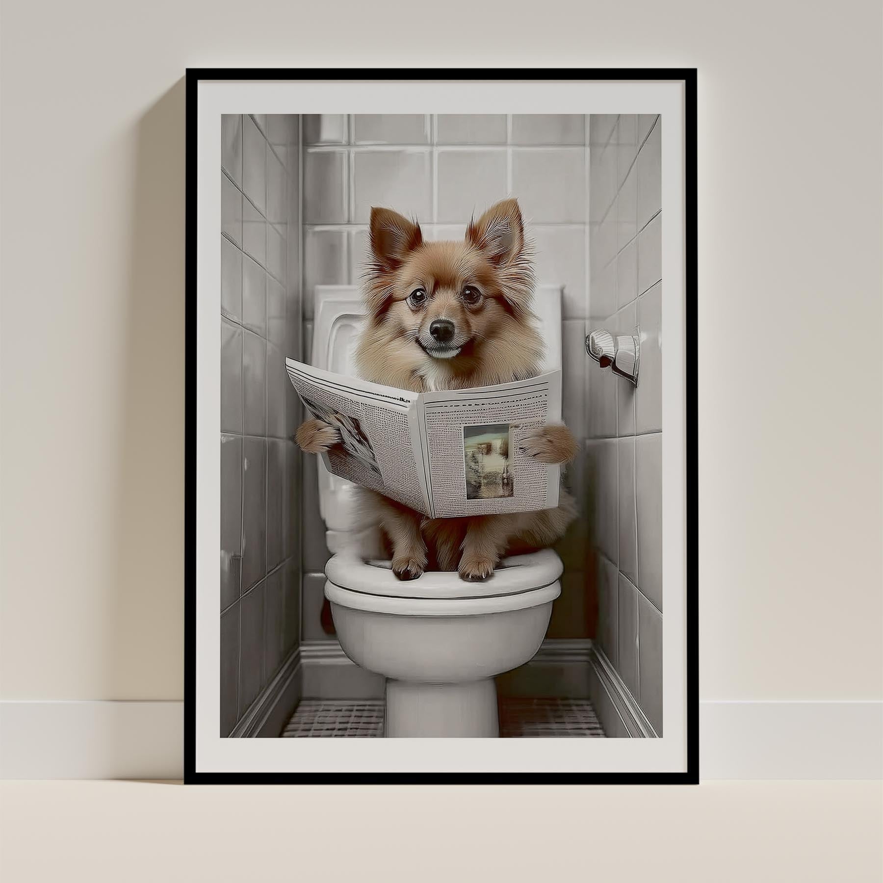 German Spitz Toilet Humour Dog Series image 0