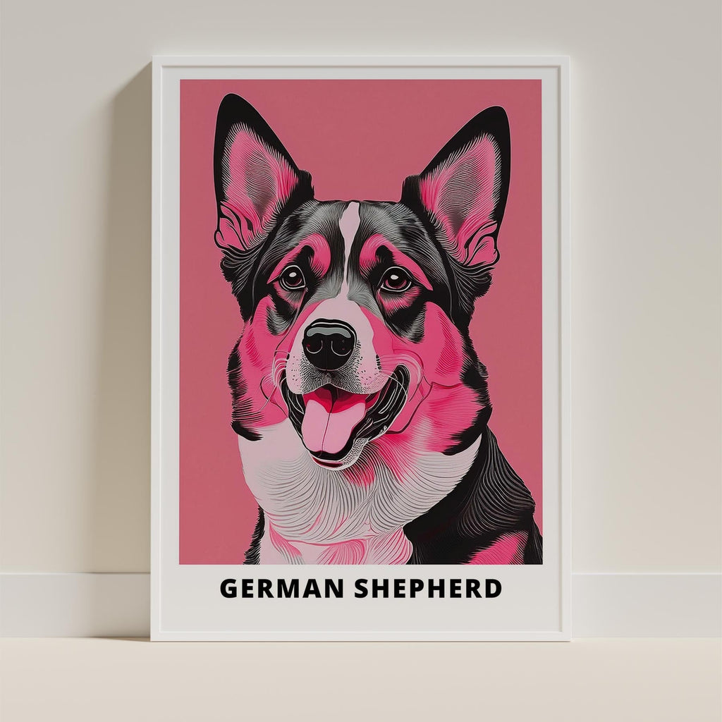 German Shepherd Pink and Black Dog Series 1 image 9