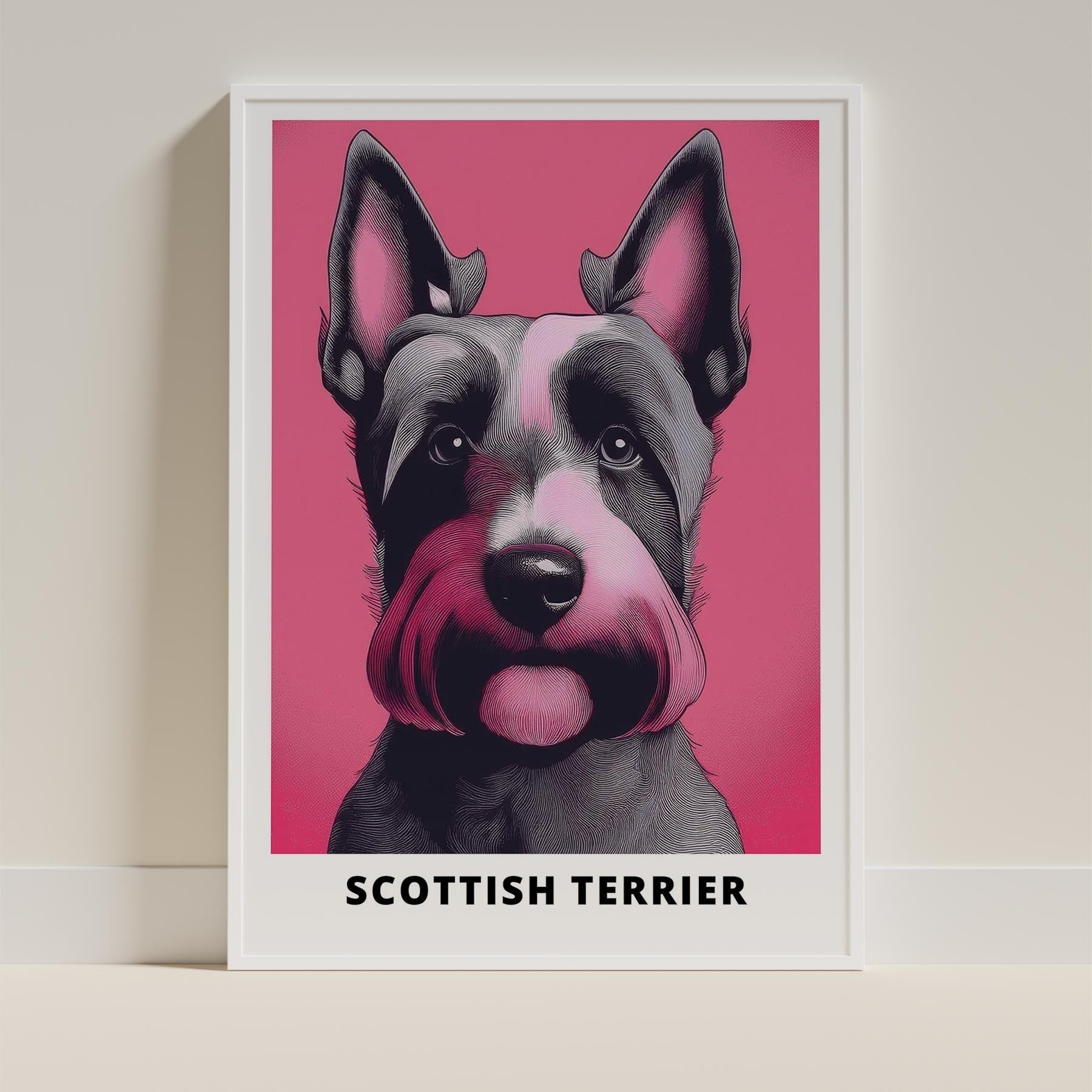 Scottish Terrier Pink and Black Dog Series 1 image 9