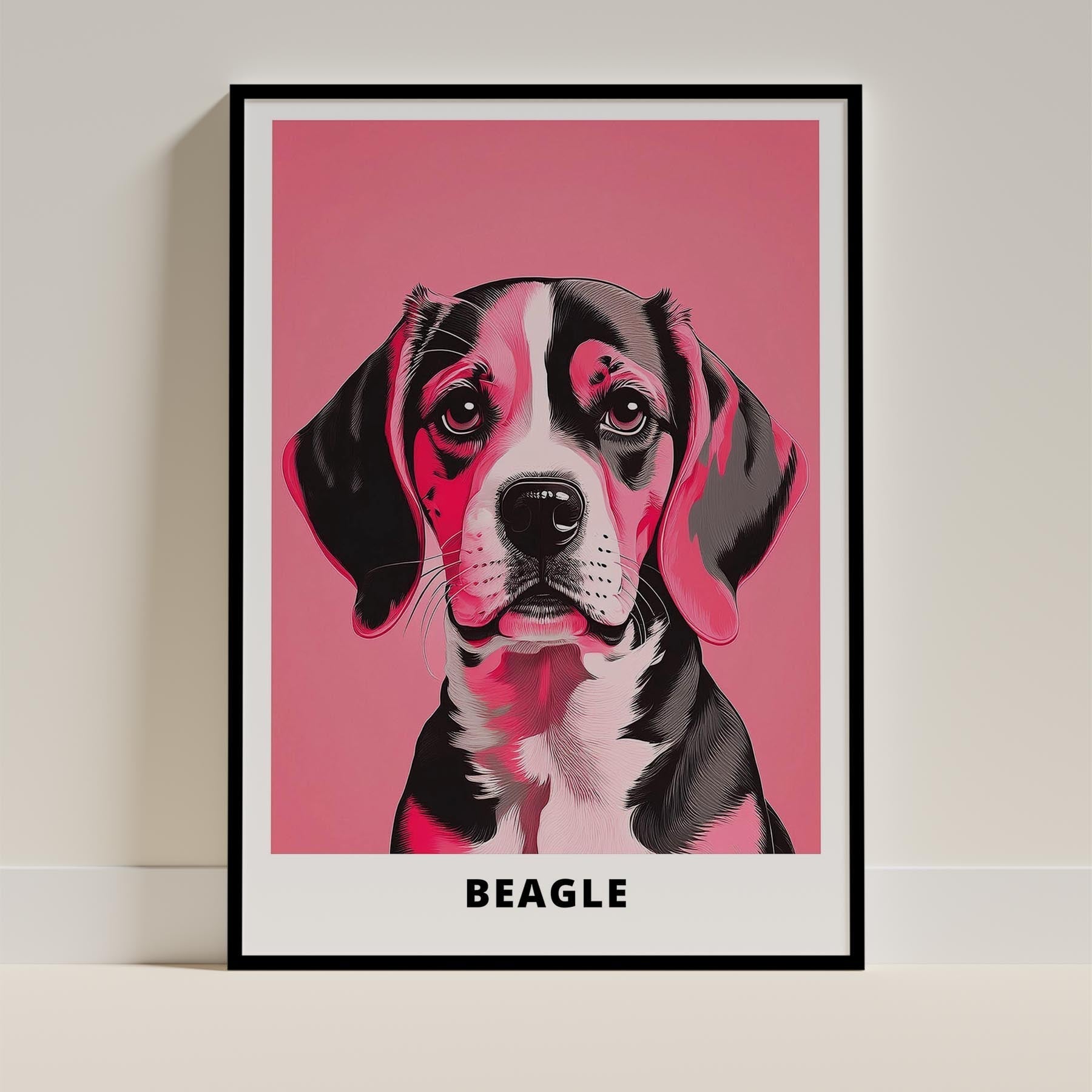 Beagle Pink and Black Dog Series 1 image 0