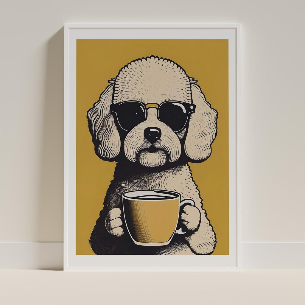 Bichon Frise Chillin Coffee Dog image 9