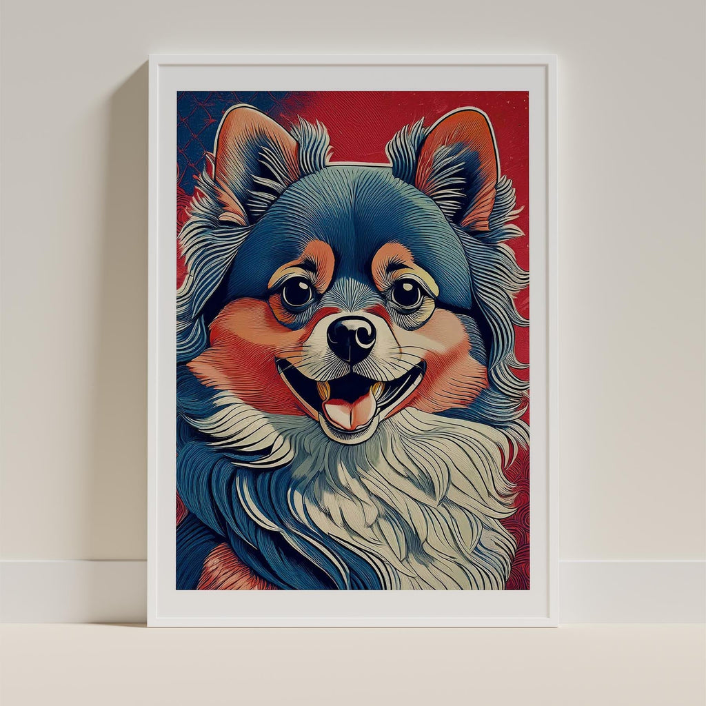 Pomeranian Hokusai Japanese Inspired Dog Series image 9